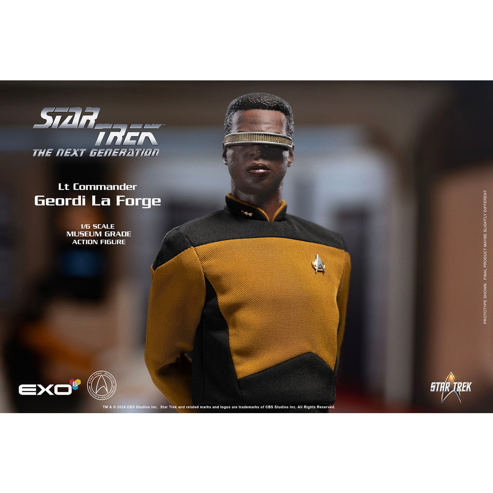 【新品即納】[FIG] (再販) ジョーディ・ラフォージ少佐 スタンダードバージョン STAR TREK:THE NEXT GENERATION(新スター・トレック) 1/6 完成品 ハイパーリアリスティックアクションフィギュア(EXO-01-018S) EXO-6(20240731)