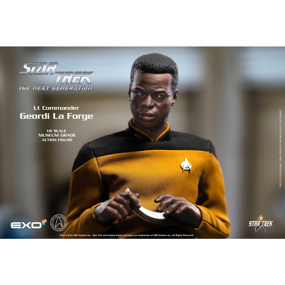 【新品即納】[FIG] (再販) ジョーディ・ラフォージ少佐 スタンダードバージョン STAR TREK:THE NEXT GENERATION(新スター・トレック) 1/6 完成品 ハイパーリアリスティックアクションフィギュア(EXO-01-018S) EXO-6(20240731)