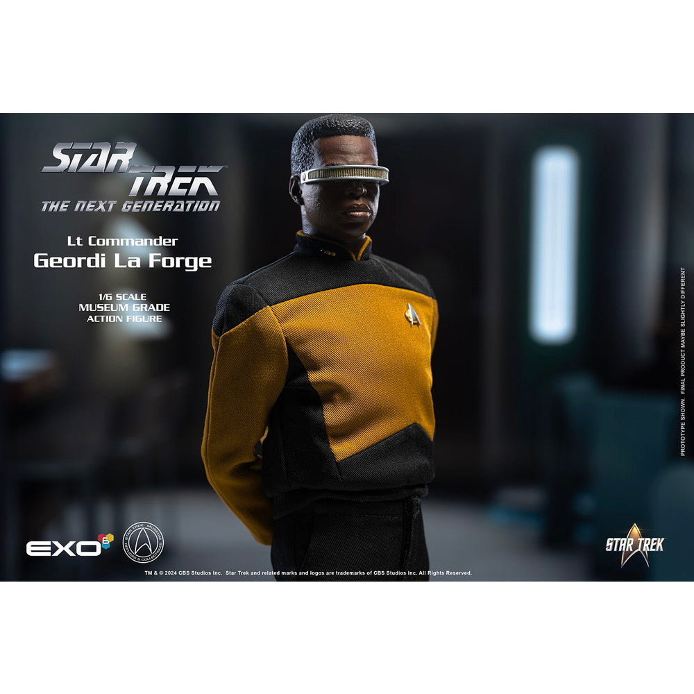 【新品即納】[FIG] (再販) ジョーディ・ラフォージ少佐 スタンダードバージョン STAR TREK:THE NEXT GENERATION(新スター・トレック) 1/6 完成品 ハイパーリアリスティックアクションフィギュア(EXO-01-018S) EXO-6(20240731)