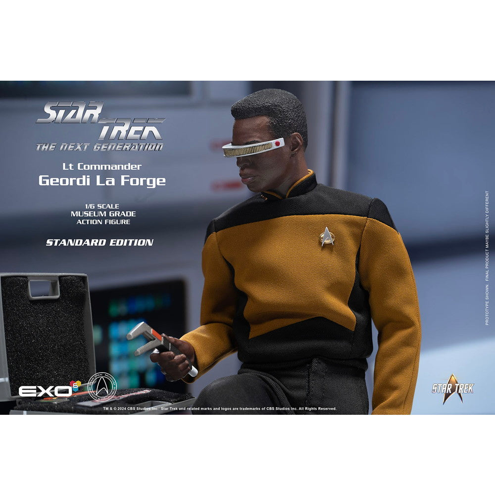 【新品即納】[FIG] (再販) ジョーディ・ラフォージ少佐 スタンダードバージョン STAR TREK:THE NEXT GENERATION(新スター・トレック) 1/6 完成品 ハイパーリアリスティックアクションフィギュア(EXO-01-018S) EXO-6(20240731)