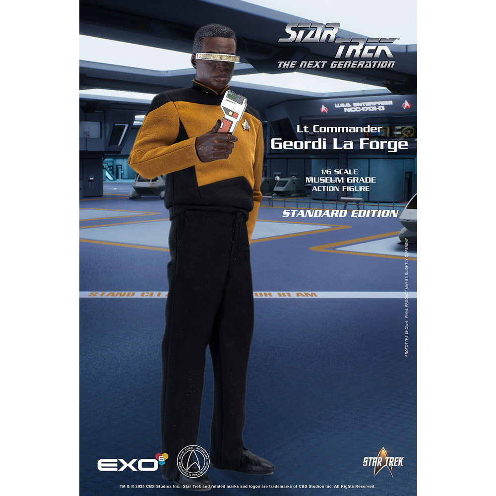 【新品即納】[FIG] (再販) ジョーディ・ラフォージ少佐 スタンダードバージョン STAR TREK:THE NEXT GENERATION(新スター・トレック) 1/6 完成品 ハイパーリアリスティックアクションフィギュア(EXO-01-018S) EXO-6(20240731)