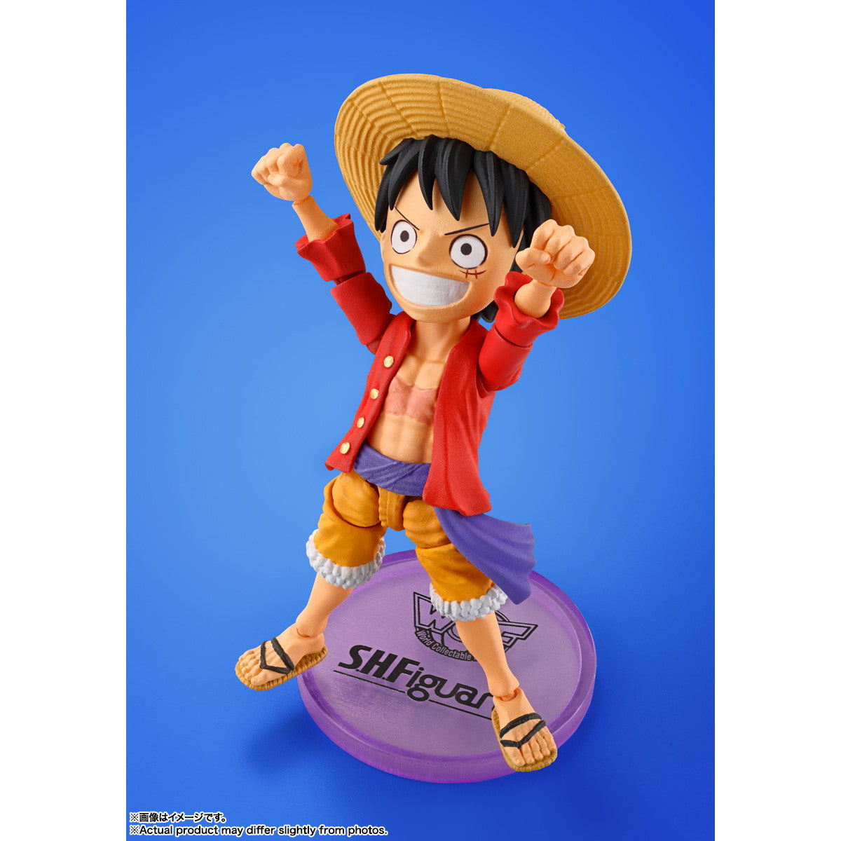 【中古即納】[FIG] ワールドコレクタブルフィギュア×S.H.Figuarts(フィギュアーツ) モンキー・D・ルフィ ONE PIECE(ワンピース) 完成品 可動フィギュア バンダイスピリッツ(20241221)