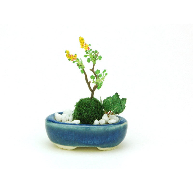 【新品】【お取り寄せ】[FIG] (再販) THE BONSAI 小判寄せ植え【紺】 1/12 完成品 フィギュア(BONN07) プラッツ(20240831)