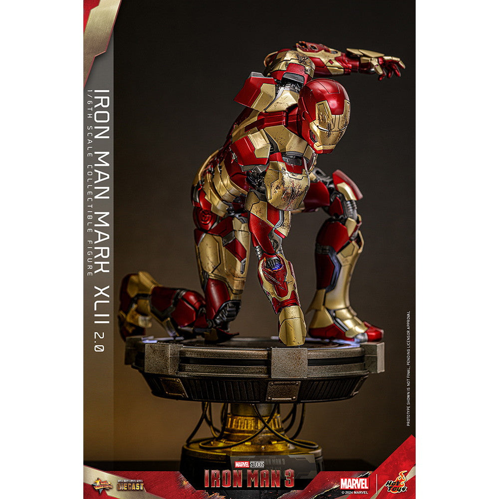 【予約安心出荷】[FIG] ムービー・マスターピース DIECAST アイアンマン・マーク42(2.0版) アイアンマン3 1/6 完成品 可動フィギュア(MM#758D65) ホットトイズ(2025年10月)