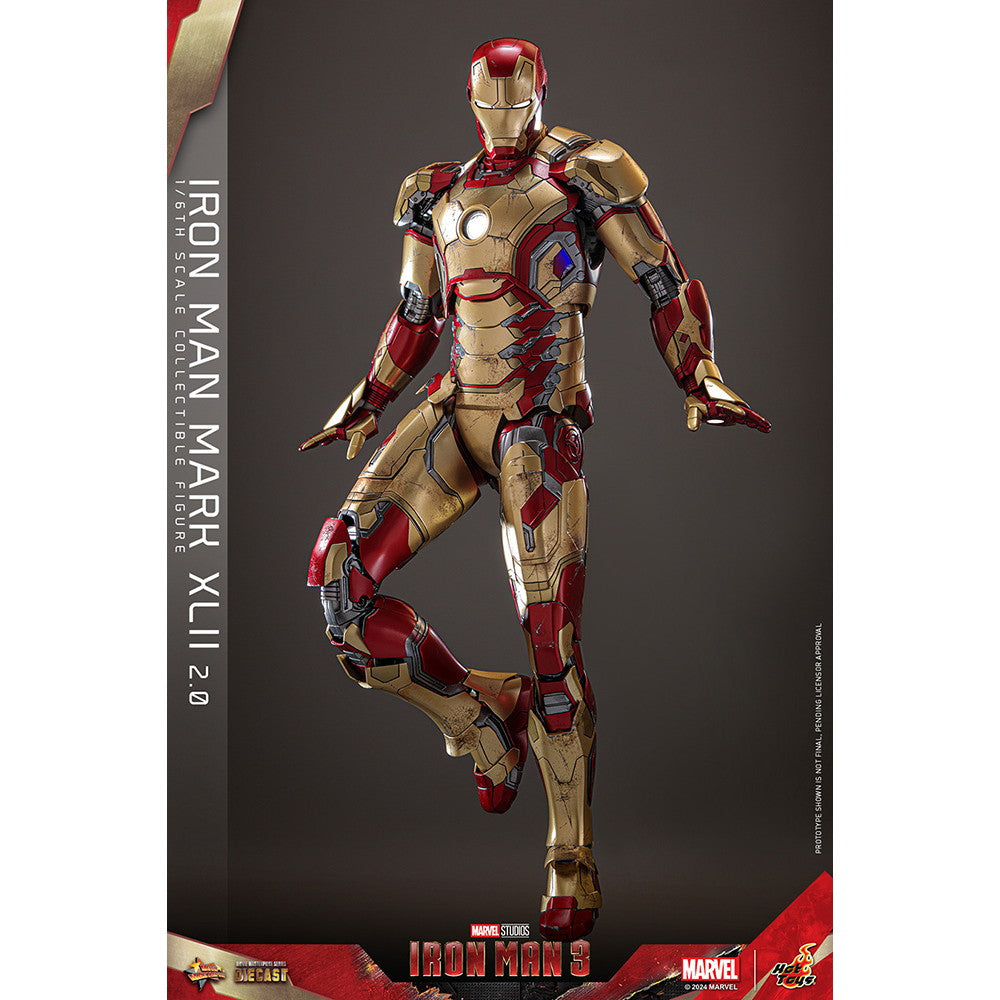 【予約安心出荷】[FIG] ムービー・マスターピース DIECAST アイアンマン・マーク42(2.0版) アイアンマン3 1/6 完成品 可動フィギュア(MM#758D65) ホットトイズ(2025年10月)