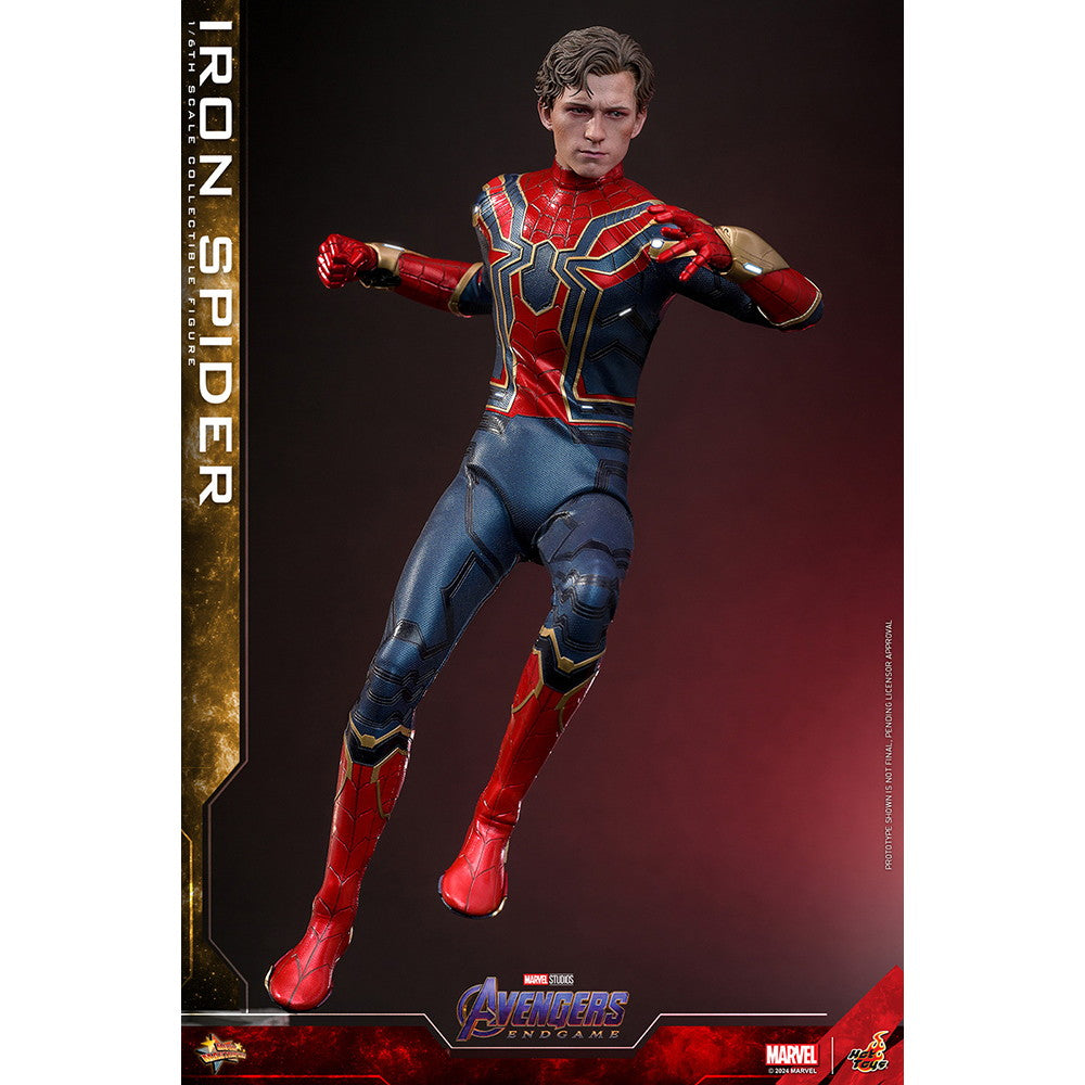 【新品即納】[FIG] ムービー・マスターピース アイアン・スパイダー アベンジャーズ/エンドゲーム 1/6 完成品 可動フィギュア(MM#761) ホットトイズ(20250831)