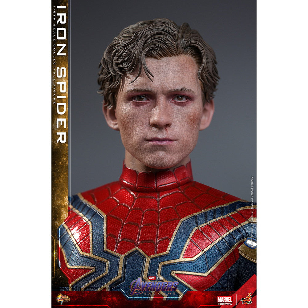 【新品即納】[FIG] ムービー・マスターピース アイアン・スパイダー アベンジャーズ/エンドゲーム 1/6 完成品 可動フィギュア(MM#761) ホットトイズ(20250831)