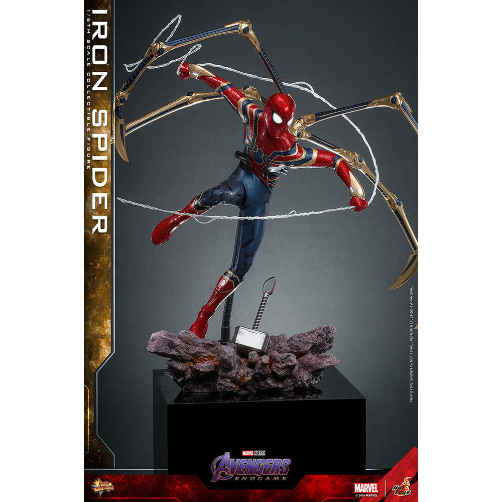 【新品即納】[FIG] ムービー・マスターピース アイアン・スパイダー アベンジャーズ/エンドゲーム 1/6 完成品 可動フィギュア(MM#761) ホットトイズ(20250831)