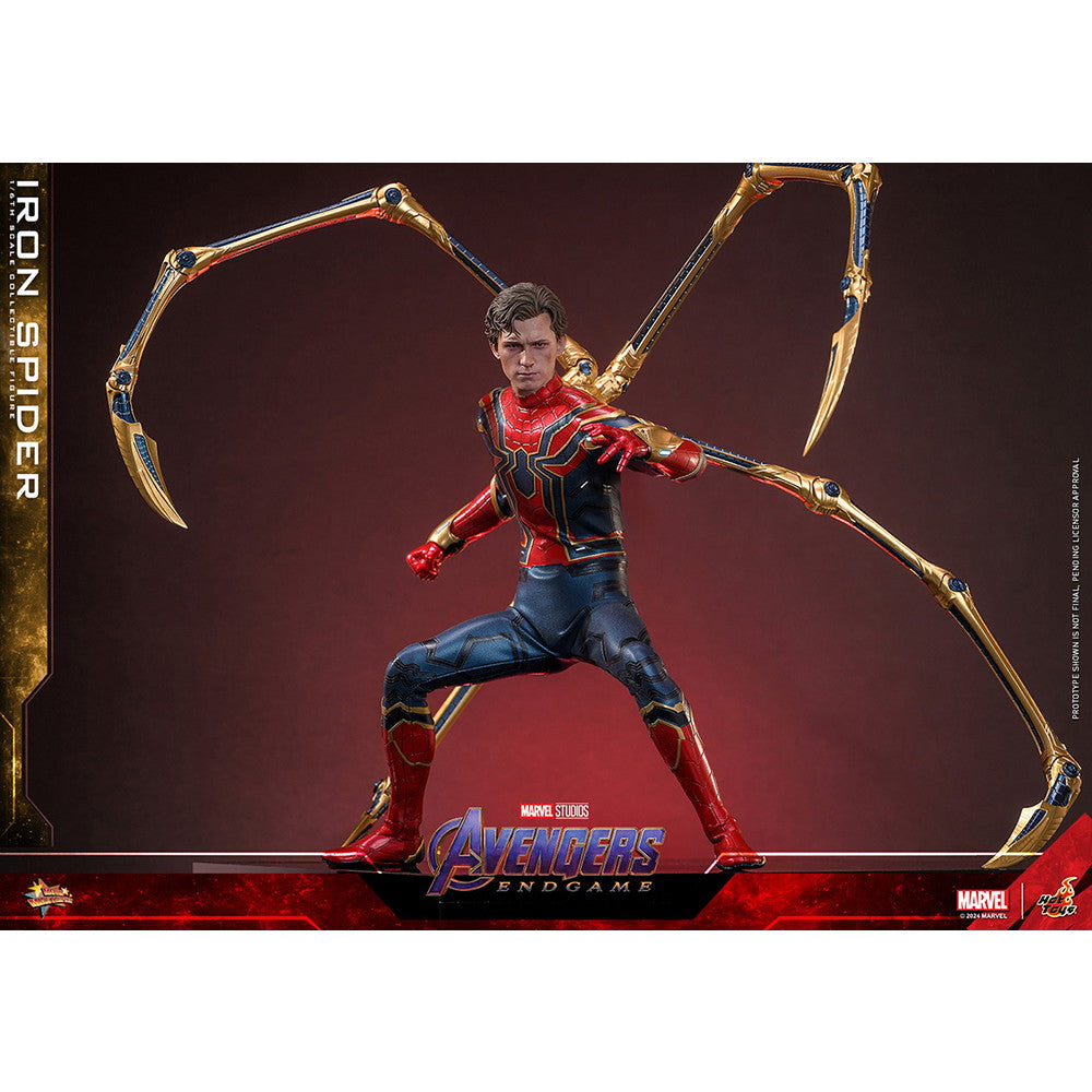 【新品即納】[FIG] ムービー・マスターピース アイアン・スパイダー アベンジャーズ/エンドゲーム 1/6 完成品 可動フィギュア(MM#761) ホットトイズ(20250831)