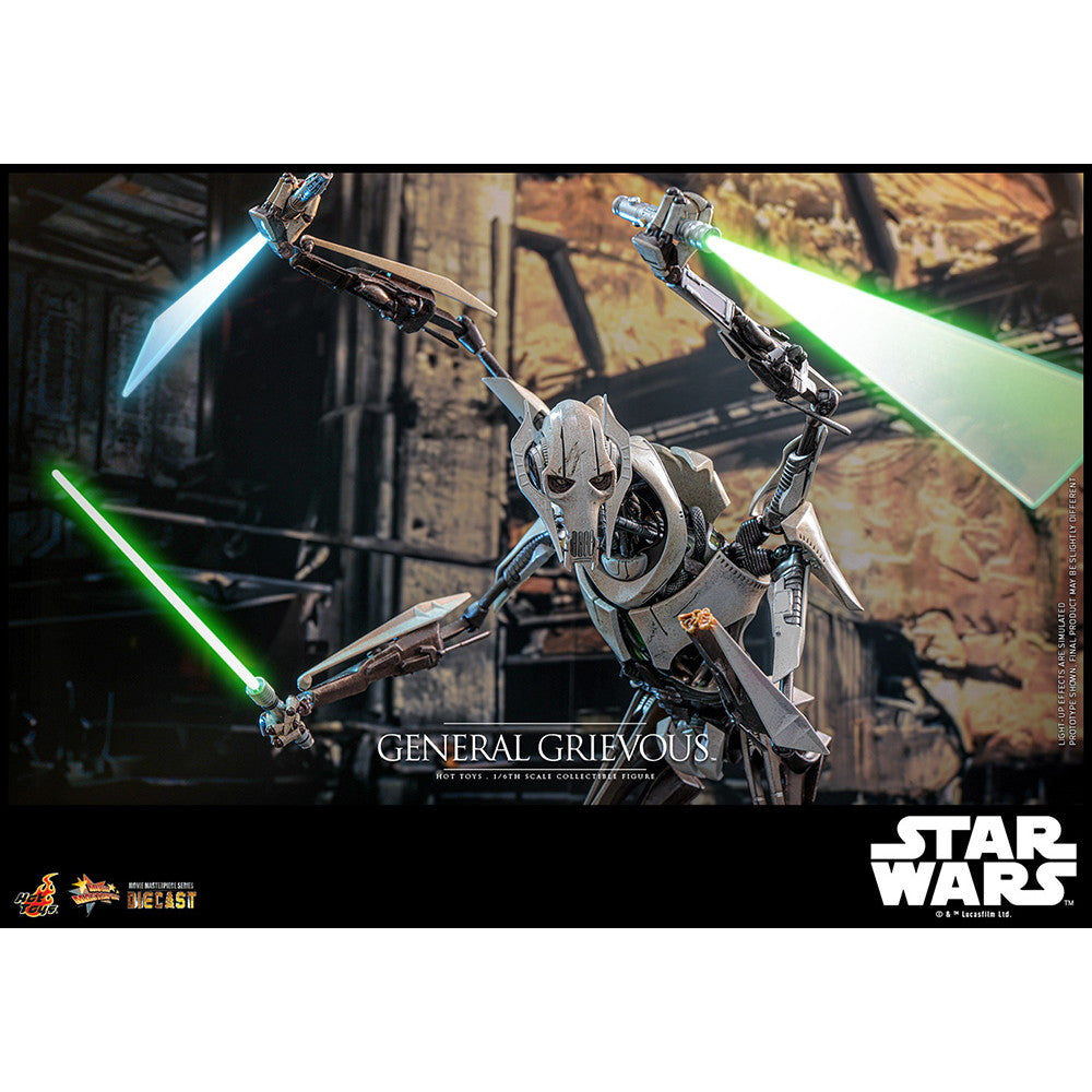 【予約安心出荷】[FIG] ムービー・マスターピース DIECAST グリーヴァス将軍 STAR WARS(スター・ウォーズ) エピソード3/シスの復讐 1/6 完成品 可動フィギュア(MM#760D67) ホットトイズ(2025年11月)