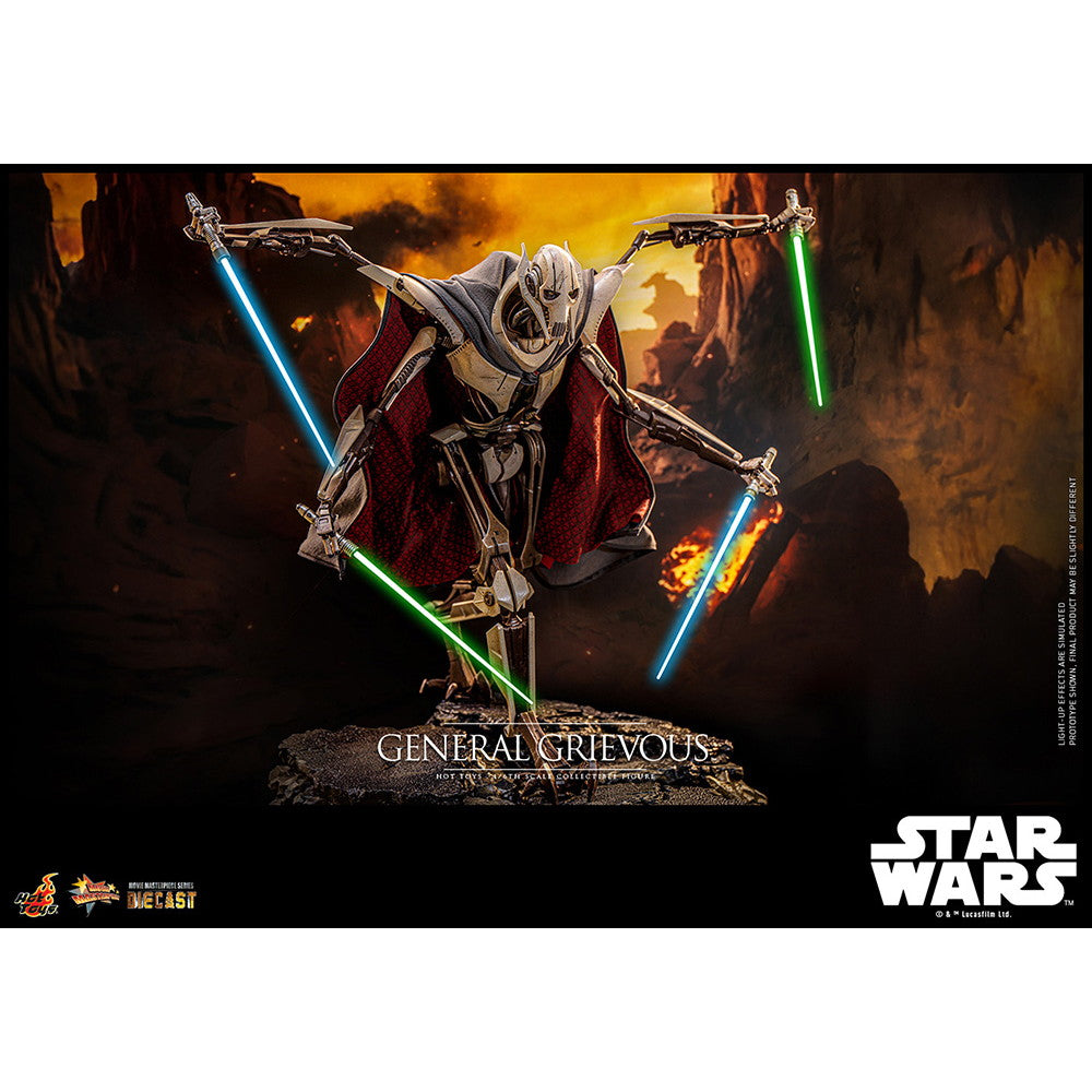 【予約安心出荷】[FIG] ムービー・マスターピース DIECAST グリーヴァス将軍 STAR WARS(スター・ウォーズ) エピソード3/シスの復讐 1/6 完成品 可動フィギュア(MM#760D67) ホットトイズ(2025年11月)