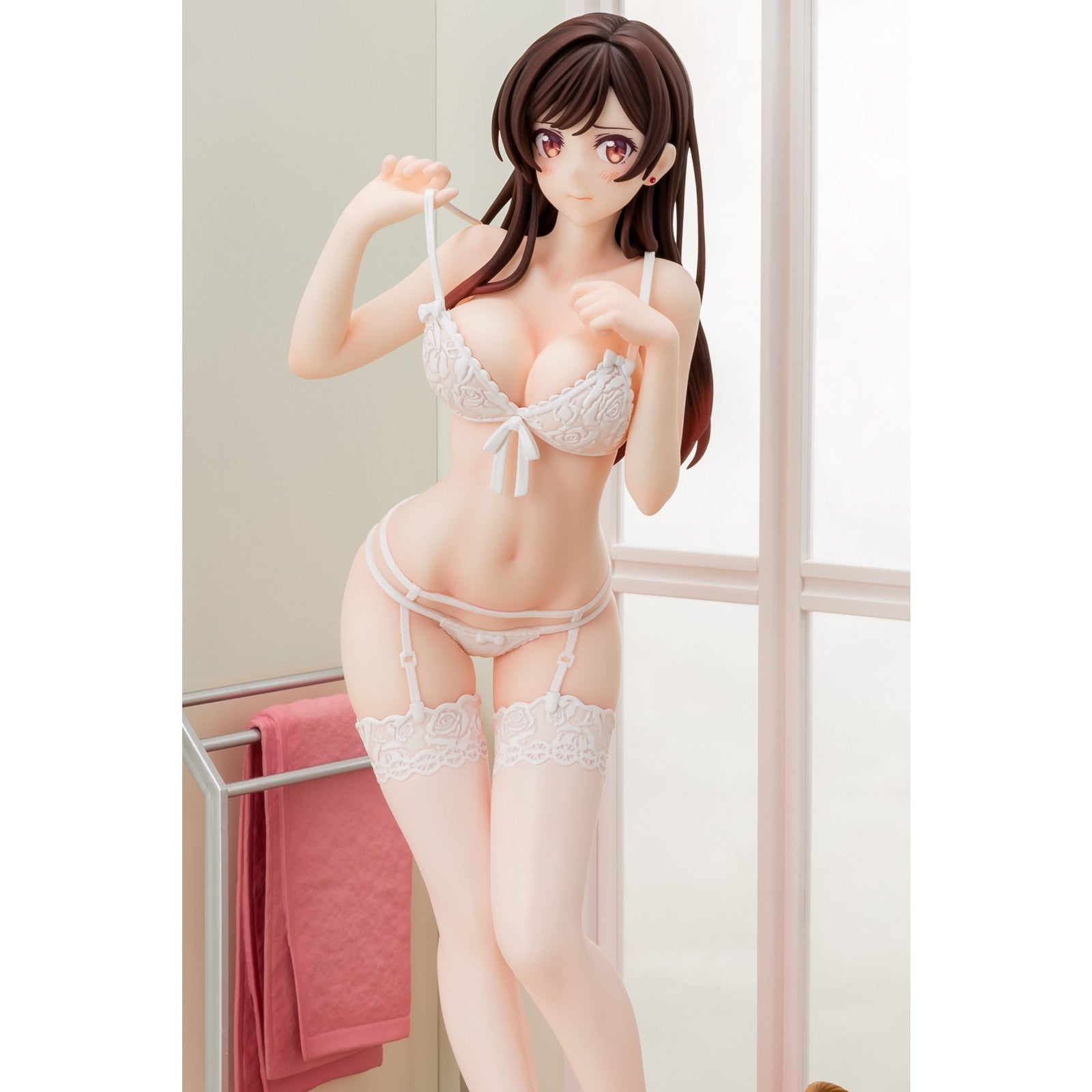 【新品即納】[FIG] 水原千鶴(みずはらちづる) シースルーランジェリーフィギュア エンジェルホワイトVer. 彼女、お借りします 1/6 完成品 フィギュア 箱入り娘(20241231)
