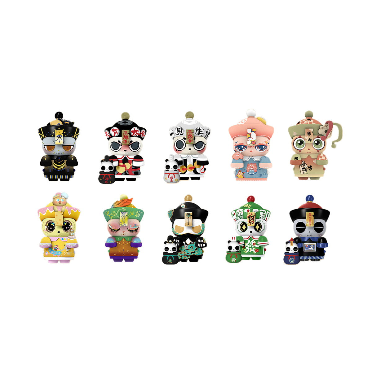 【新品即納】[FIG] (BOX) きょんしーちゃんず!パーティー フィギュア(PF349)(10個) Shenzhen Mabell Animation Development Co.Ltd(20241130)