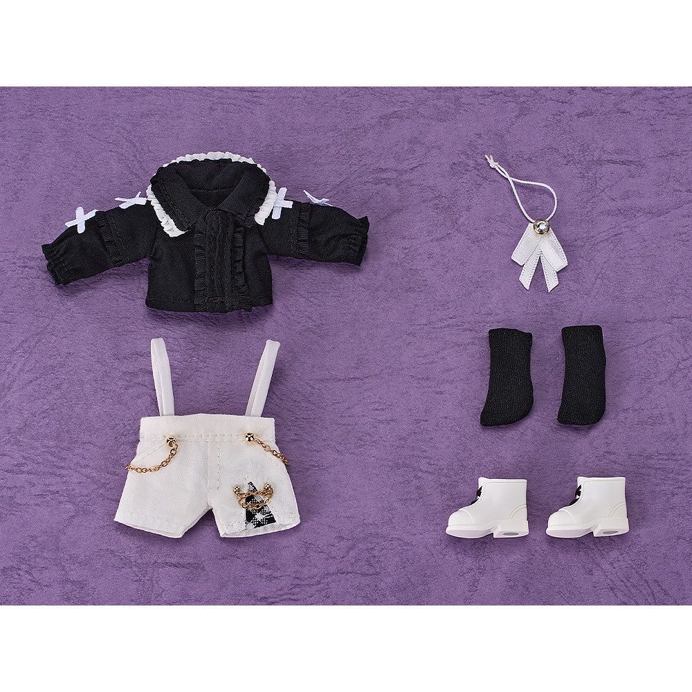 【中古即納】[FIG] ねんどろいどどーる おようふくセット サスペンダー付きショートパンツセット(ブラック&ホワイト) フィギュア用アクセサリ グッドスマイルアーツ上海(20250524)