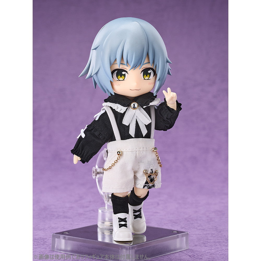 【中古即納】[FIG] ねんどろいどどーる おようふくセット サスペンダー付きショートパンツセット(ブラック&ホワイト) フィギュア用アクセサリ グッドスマイルアーツ上海(20250524)