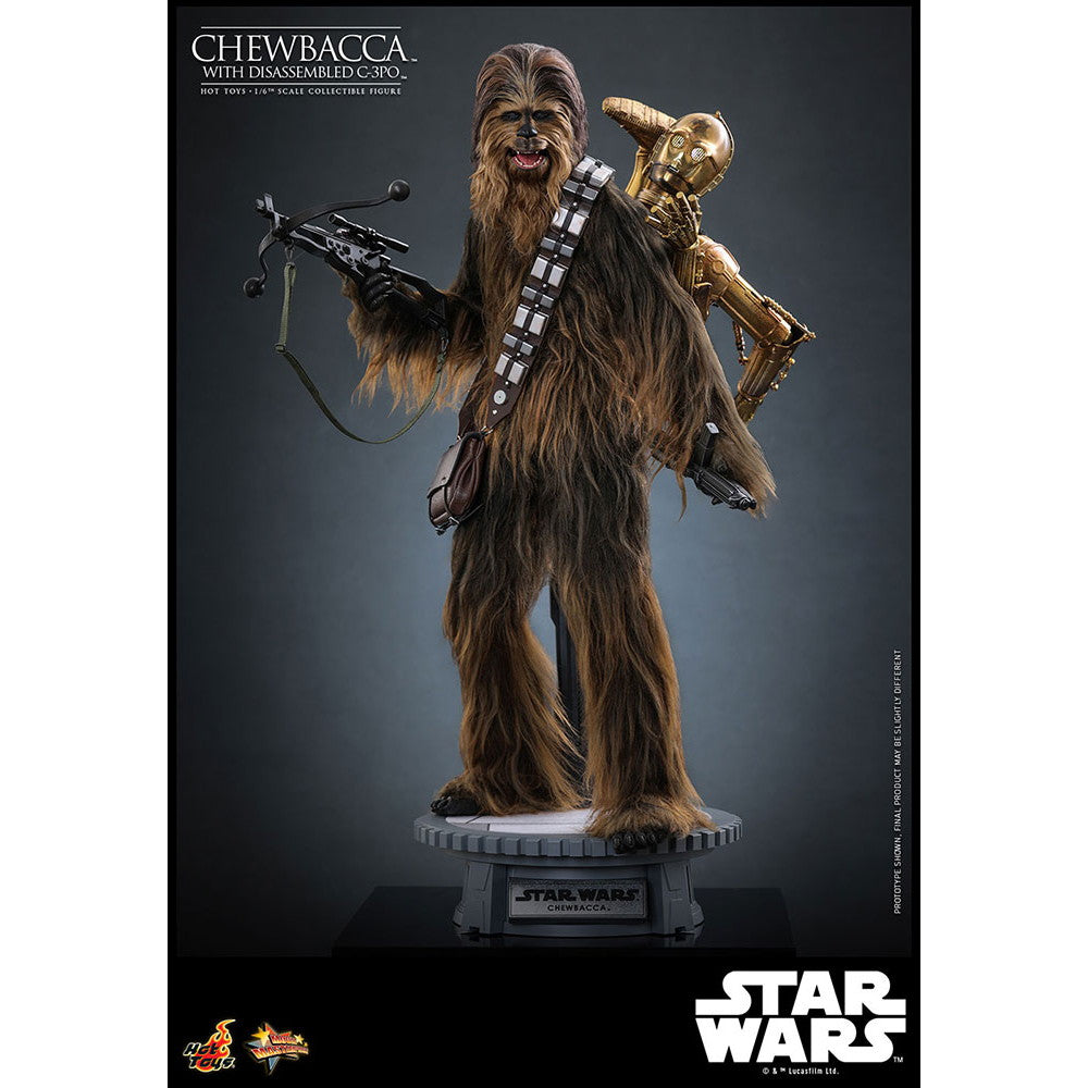 【新品即納】[FIG] ムービー・マスターピース チューバッカ&C-3PO(分解) STAR WARS(スター・ウォーズ) エピソード5/帝国の逆襲 1/6 完成品 可動フィギュア(MM#766) ホットトイズ(20250831)