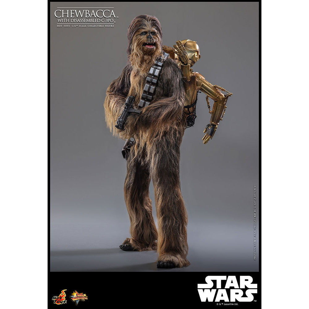 【新品即納】[FIG] ムービー・マスターピース チューバッカ&C-3PO(分解) STAR WARS(スター・ウォーズ) エピソード5/帝国の逆襲 1/6 完成品 可動フィギュア(MM#766) ホットトイズ(20250831)