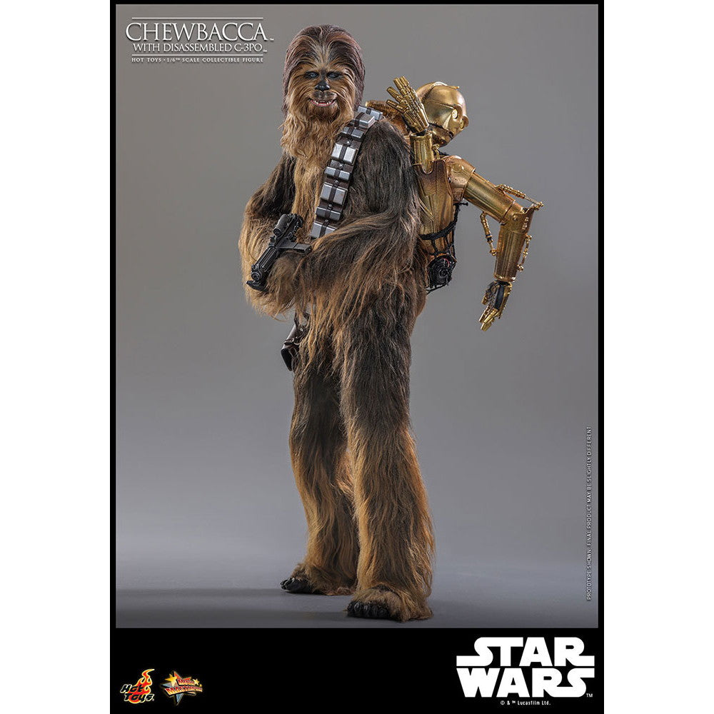 【新品即納】[FIG] ムービー・マスターピース チューバッカ&C-3PO(分解) STAR WARS(スター・ウォーズ) エピソード5/帝国の逆襲 1/6 完成品 可動フィギュア(MM#766) ホットトイズ(20250831)