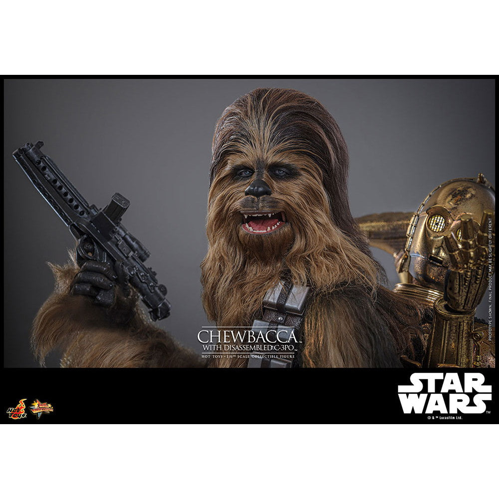 【新品即納】[FIG] ムービー・マスターピース チューバッカ&C-3PO(分解) STAR WARS(スター・ウォーズ) エピソード5/帝国の逆襲 1/6 完成品 可動フィギュア(MM#766) ホットトイズ(20250831)