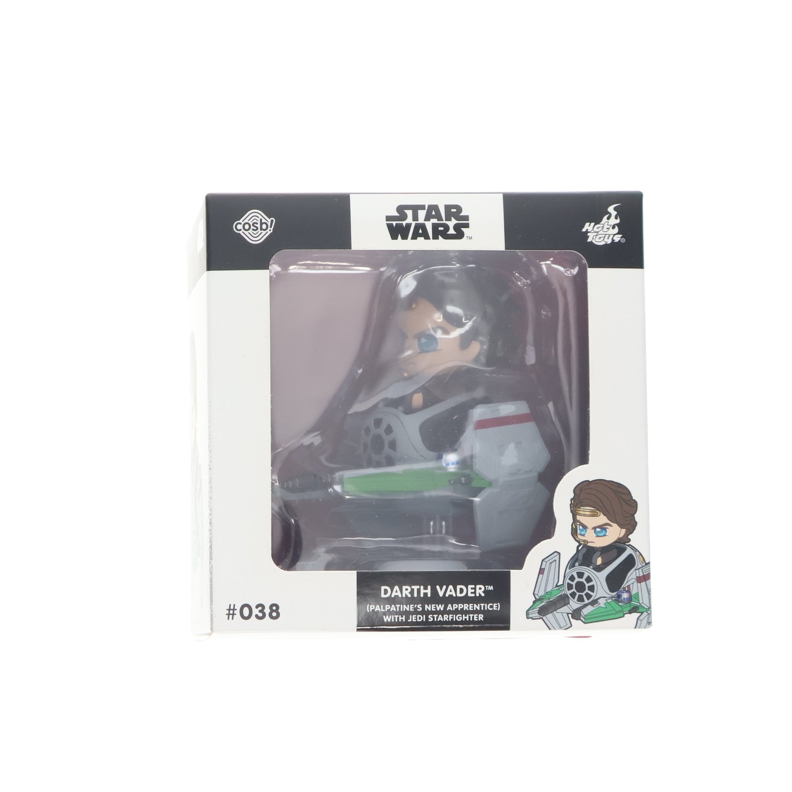 【新品即納】[FIG] Cosbi(コスビ) スター・ウォーズ・コレクション #038 ダース・ベイダー(パルパティーンのアプレンティス) &ジェダイ・スターファイター[映画『スター・ウォーズ』] STAR WARS 完成品 フィギュア(CBX-SW#038) ホットトイズ(20241031)