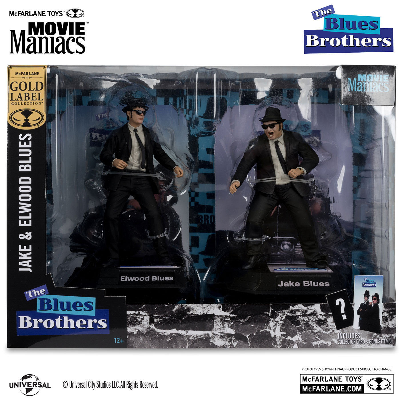 【新品即納】[FIG] ムービー・マニアックス ブルース・ブラザーズ 6インチ・ポーズドスタチュー 完成品 フィギュア マクファーレン・トイズ(20241002)