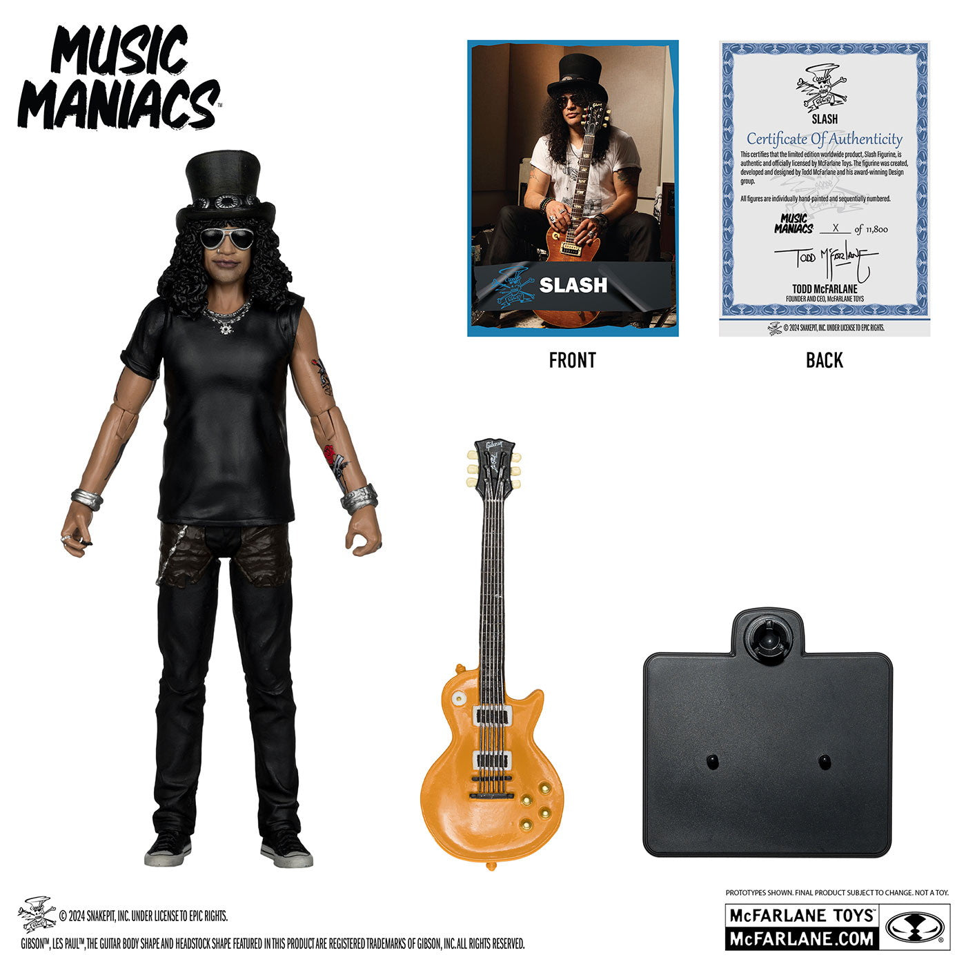 【新品即納】[FIG] ミュージック・マニアックス スラッシュ ロック 完成品 6インチ・アクションフィギュア マクファーレン・トイズ(20241002)
