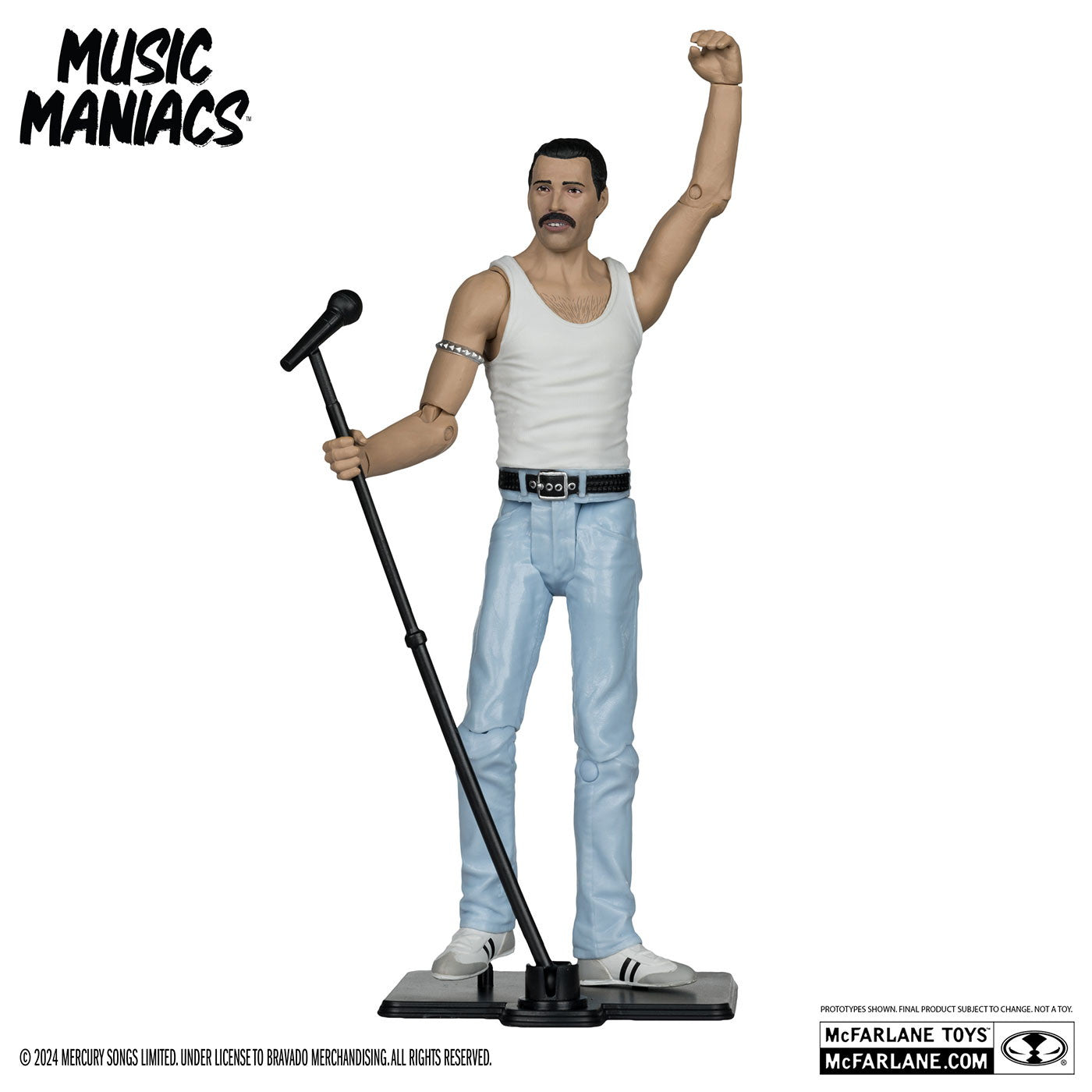 【新品即納】[FIG] ミュージック・マニアックス フレディ・マーキュリー ロック 完成品 6インチ・アクションフィギュア マクファーレン・トイズ(20240930)
