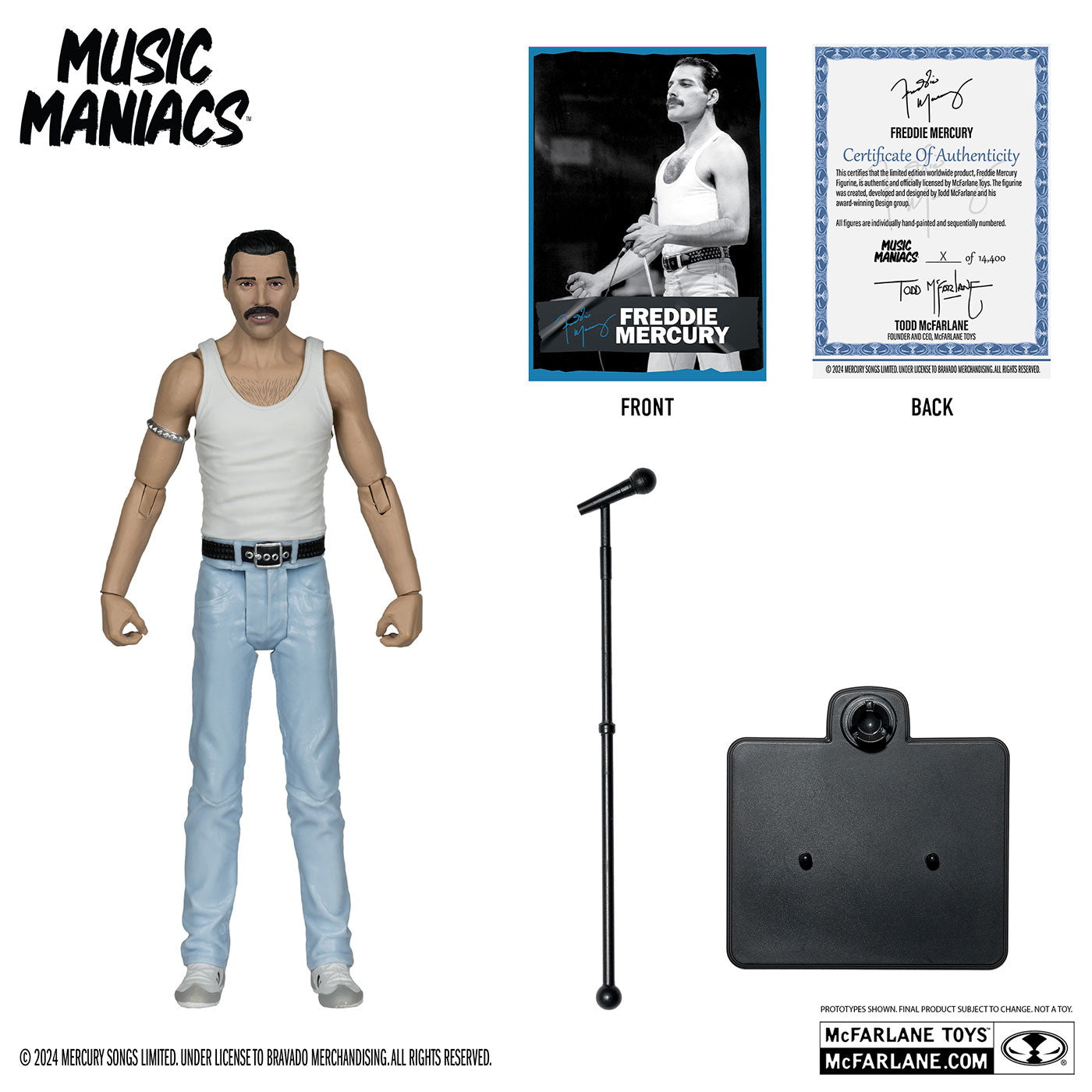 【新品即納】[FIG] ミュージック・マニアックス フレディ・マーキュリー ロック 完成品 6インチ・アクションフィギュア マクファーレン・トイズ(20240930)