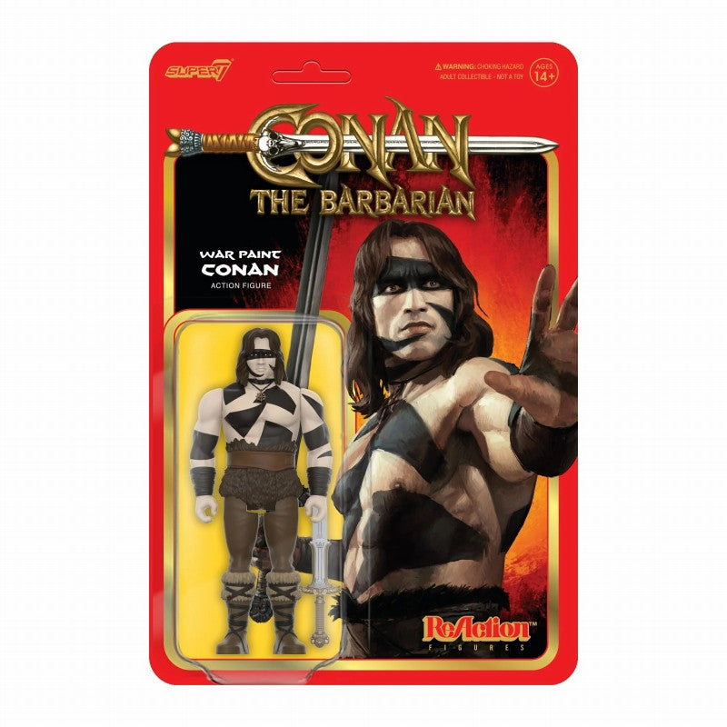 【新品即納】[FIG] リ・アクション コナン(ウォーペイント ver.) コナン・ザ・グレート 完成品 可動フィギュア スーパー7(20241114)