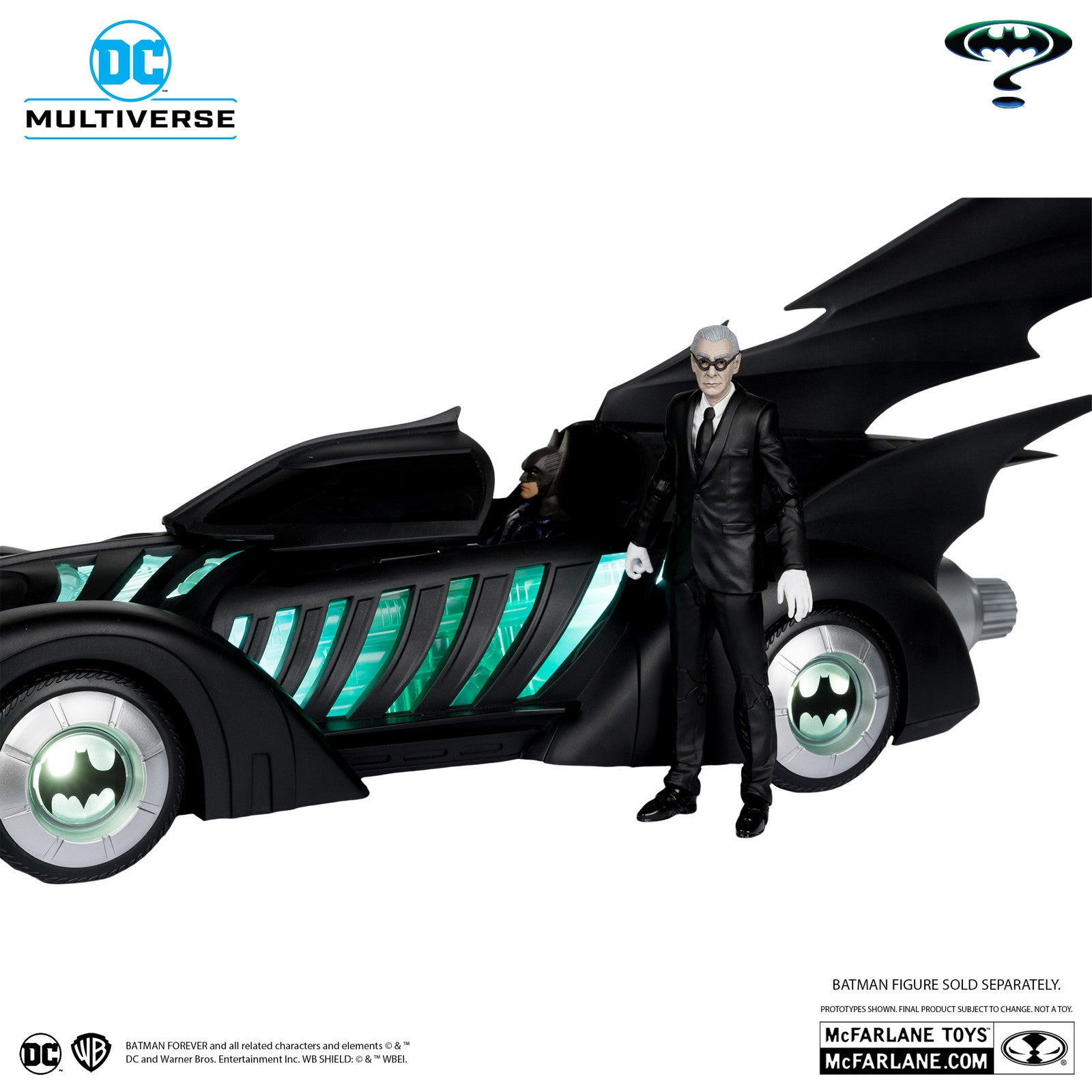 【新品即納】[FIG] DCマルチバース ビークル アルフレッド・ペニーワース&バットモービル[映画『バットマン フォーエヴァー』] DCコミックス 完成品 可動フィギュア マクファーレン・トイズ(20240930)