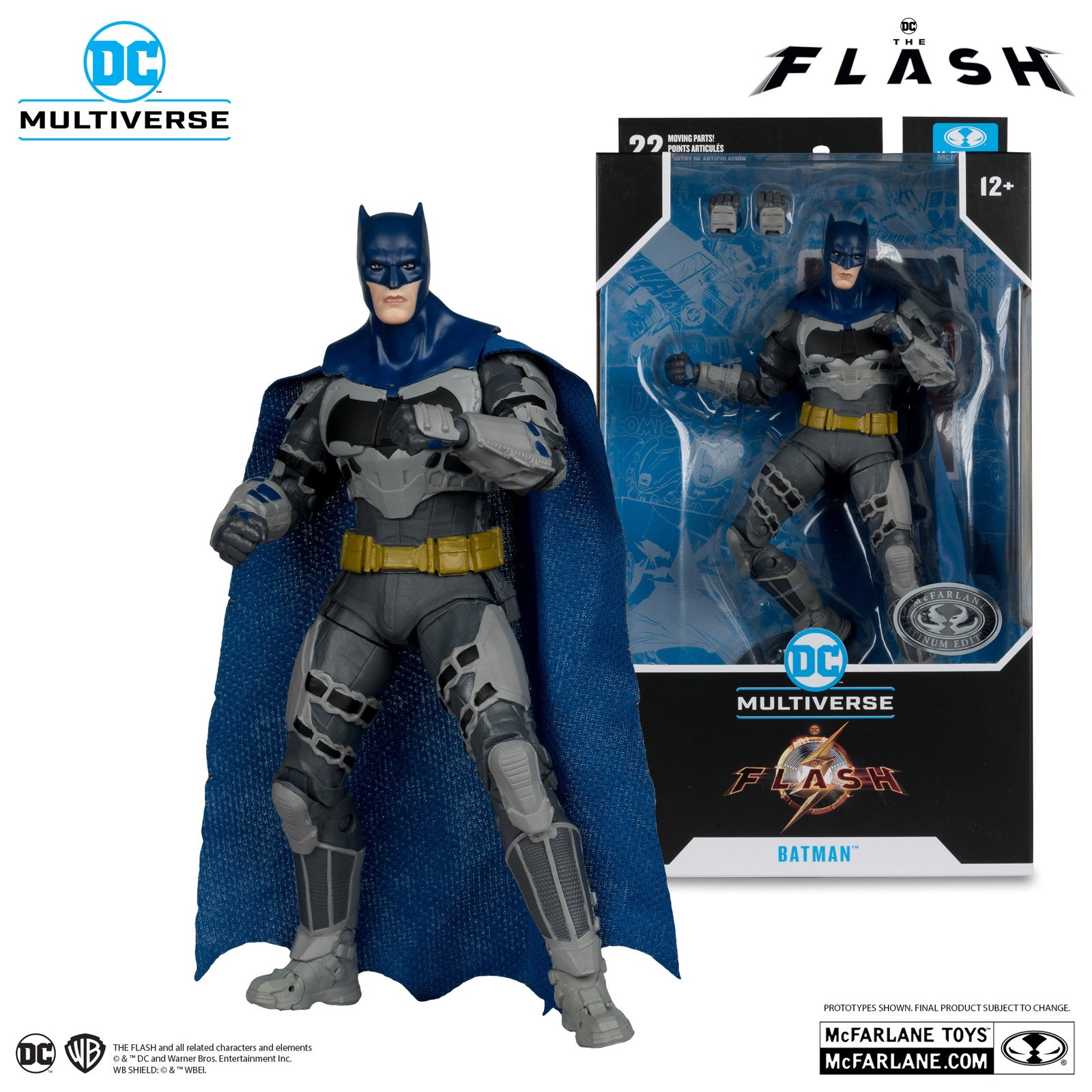 【新品即納】[FIG] DCマルチバース #292 バットマン(ブルースーツ/プラチナム・エディション) [映画『ザ・フラッシュ』] DCコミックス 完成品 7インチ・アクションフィギュア マクファーレン・トイズ(20240930)