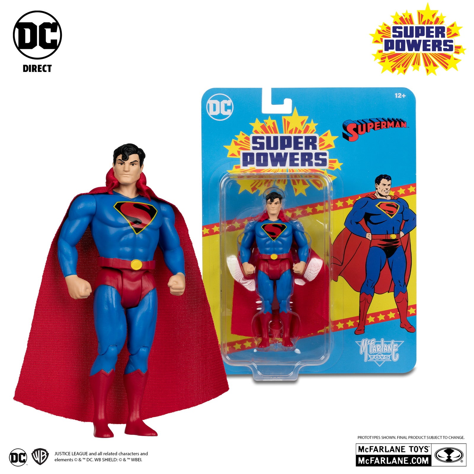【新品即納】[FIG] DCダイレクト DCスーパーパワーズ #38 スーパーマン(フライシャー・ヴァリアント) 完成品 4インチ・アクションフィギュア マクファーレン・トイズ(20240930)