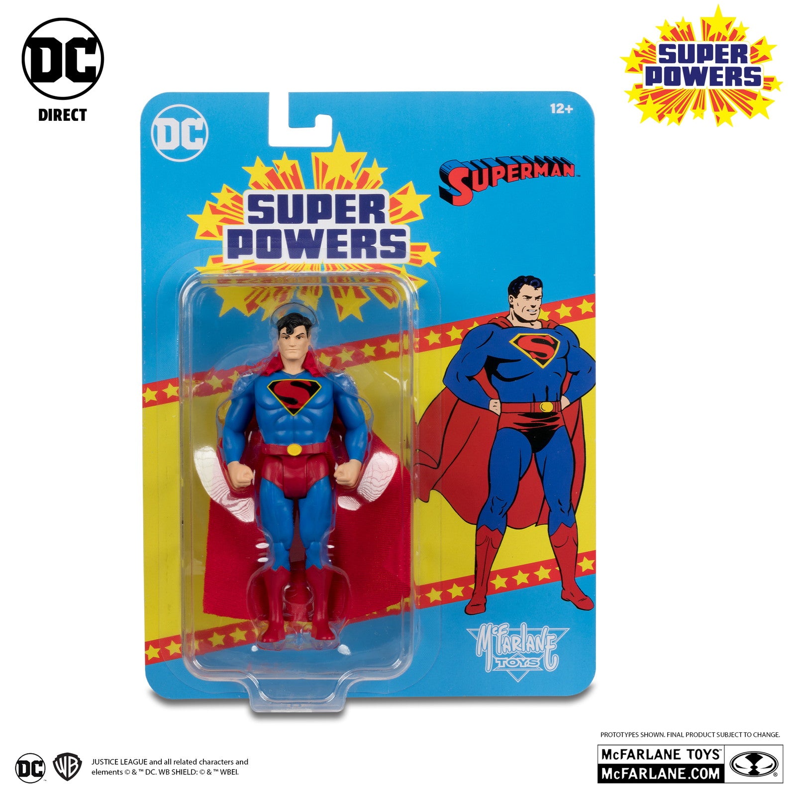【新品即納】[FIG] DCダイレクト DCスーパーパワーズ #38 スーパーマン(フライシャー・ヴァリアント) 完成品 4インチ・アクションフィギュア マクファーレン・トイズ(20240930)