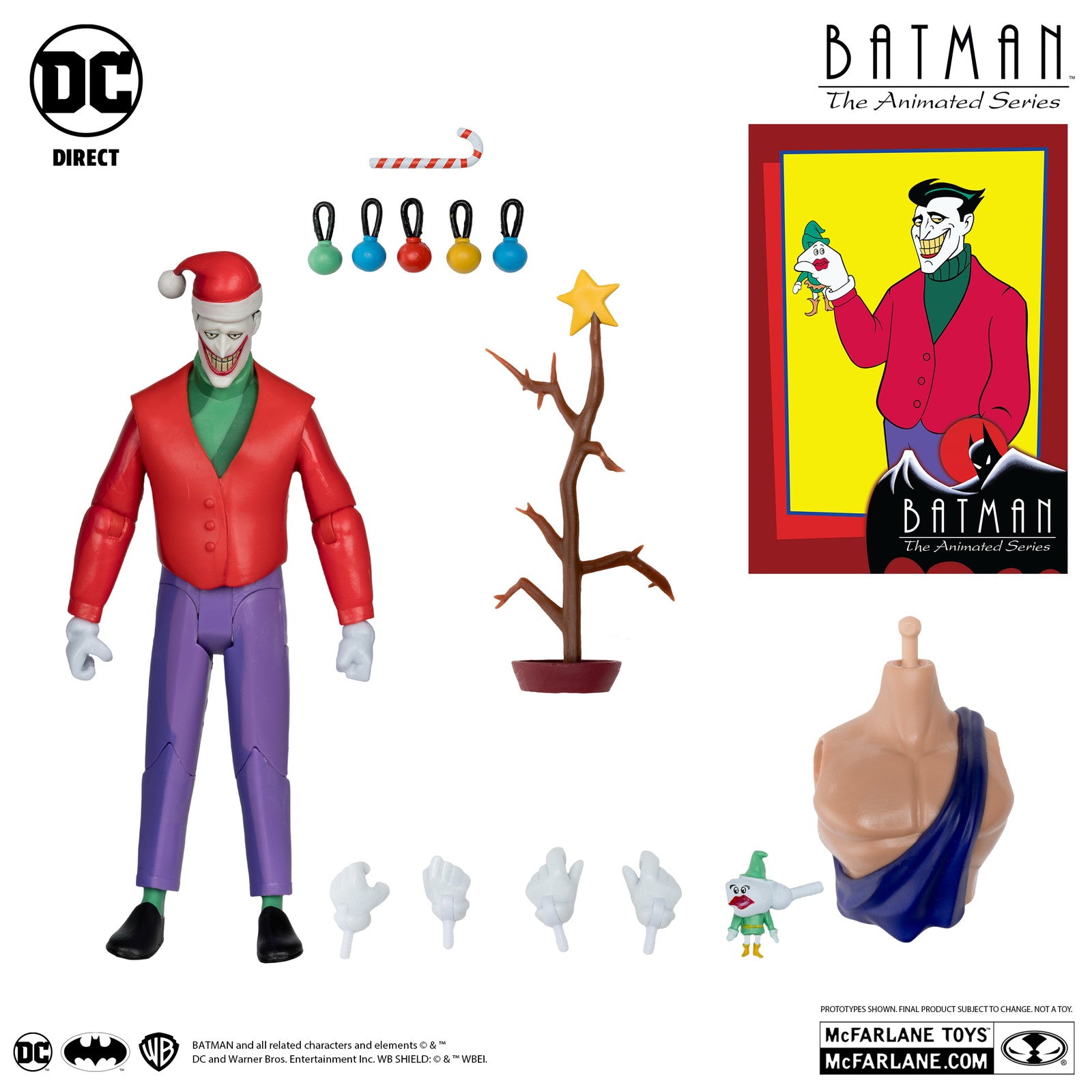 【新品即納】[FIG] DCダイレクト #20 ジョーカー(クリスマス) バットマン アニメイテッド 完成品 6インチ・アクションフィギュア マクファーレン・トイズ(20240930)