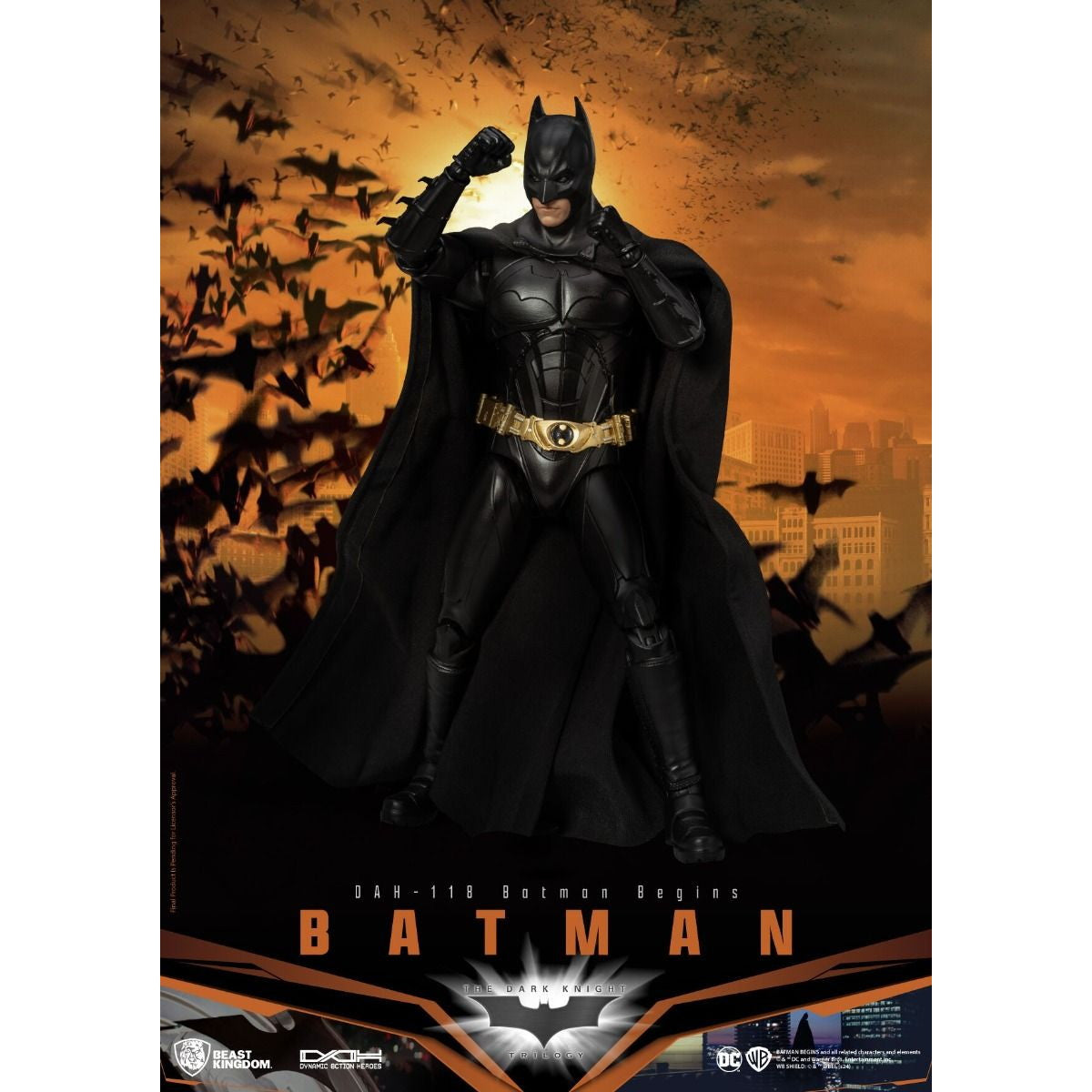 【新品即納】[FIG] ダイナミック・アクション・ヒーローズ #118 バットマン バットマン ビギンズ 1/9 完成品 可動フィギュア(DAH-118) ビースト・キングダム(20250228)