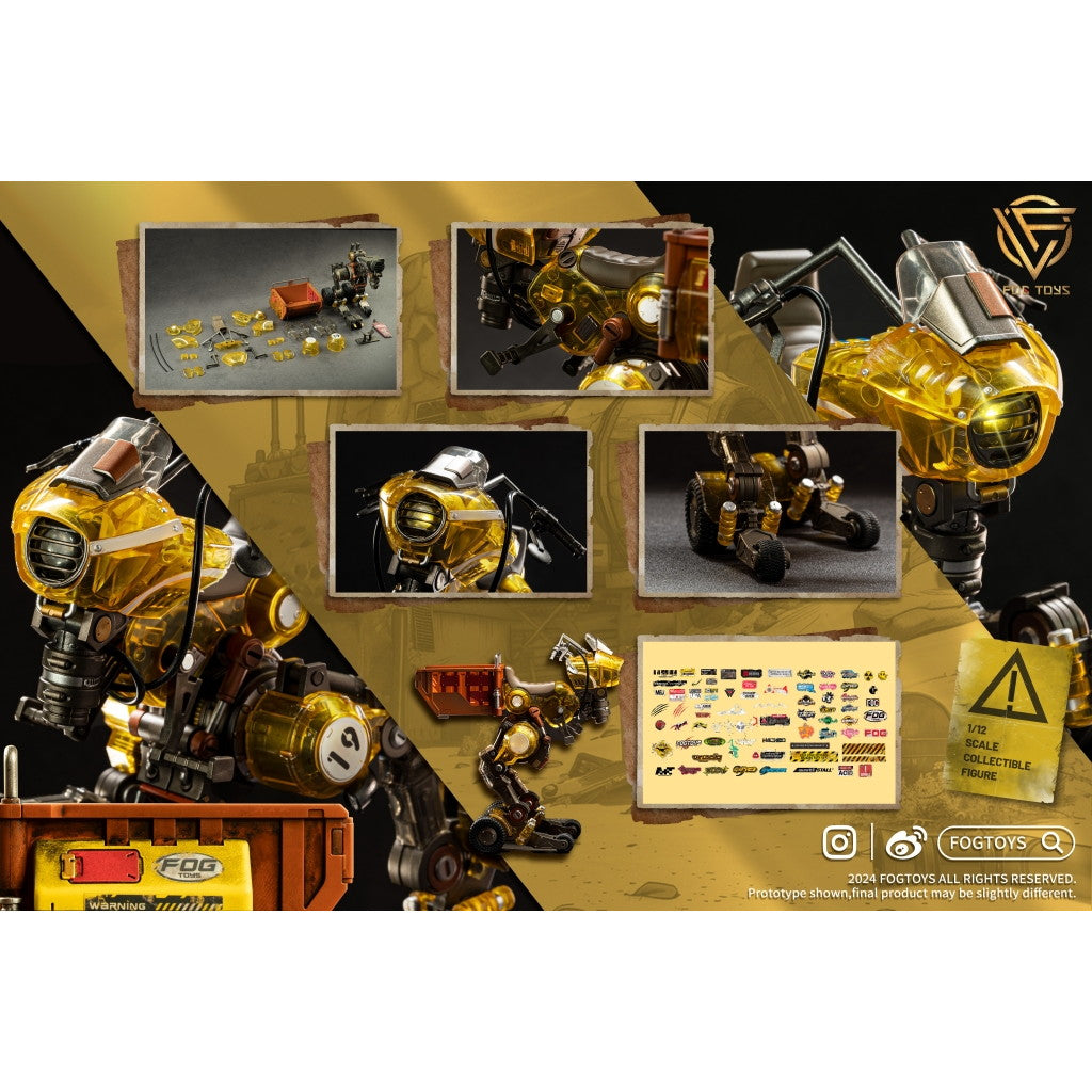 【新品即納】[FIG] ファンタジー・アルファベット 乗り物シリーズ 02RT 竜 透明Ver. 1/12 完成品 可動フィギュア FOGTOYS(フォグトイズ)(20250331)