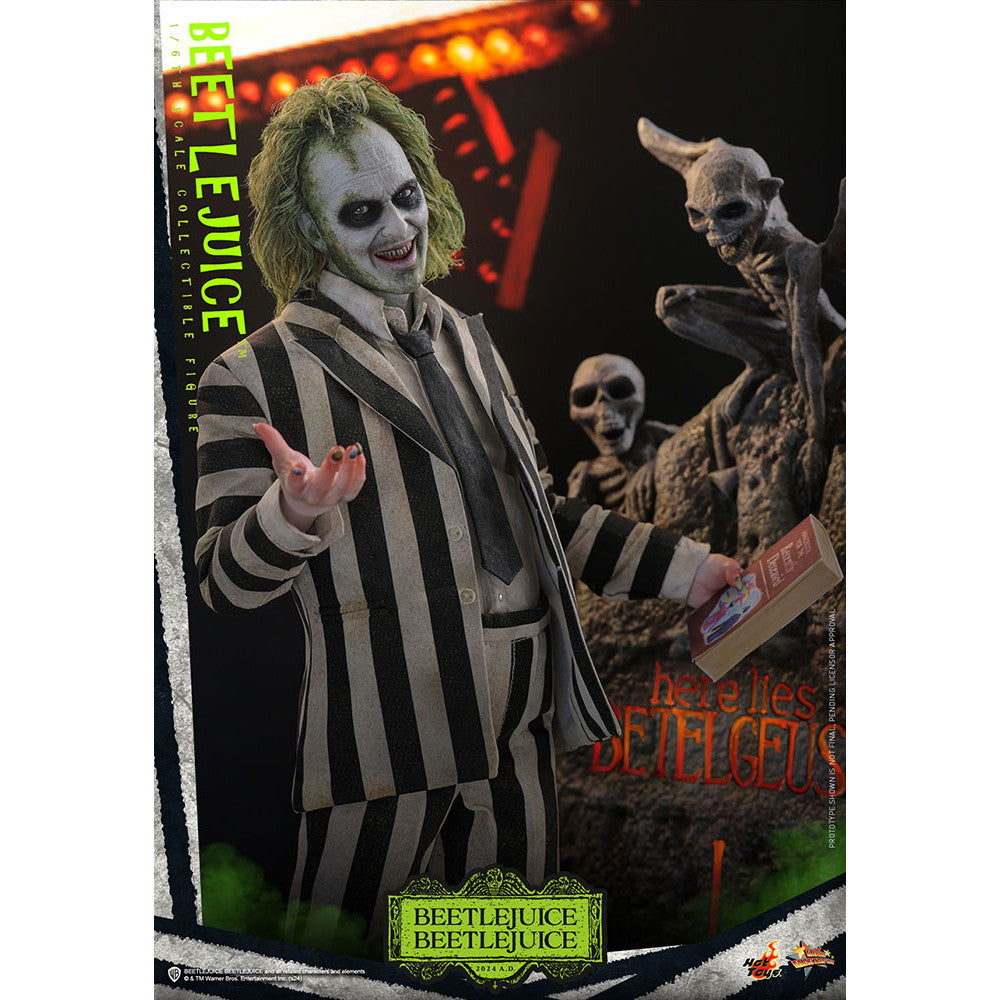 【予約安心出荷】[FIG] ムービー・マスターピース ビートルジュース ビートルジュース ビートルジュース 1/6 完成品 可動フィギュア(MM#767) ホットトイズ(2025年9月)