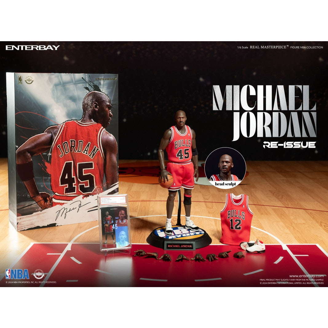 【予約安心出荷】[FIG] (限定再販) リアルマスターピース NBAコレクション マイケル・ジョーダン I m BACK #45 1/6  コレクティブル フィギュア 完成品 可動フィギュア ENTERBAY(エンターベイ) (2025年2月)