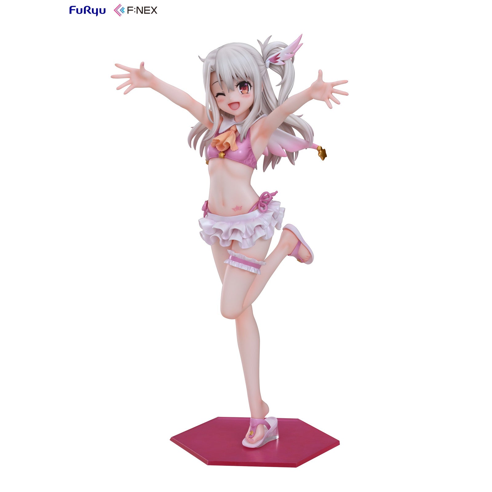 【中古即納】[FIG] イリヤスフィール・フォン・アインツベルン 水着ver. Fate/kaleid liner(フェイト/カレイドライナー) プリズマ☆イリヤ ツヴァイ! 1/7 完成品 フィギュア(AMU-FNX1118) フリュー(20250212)