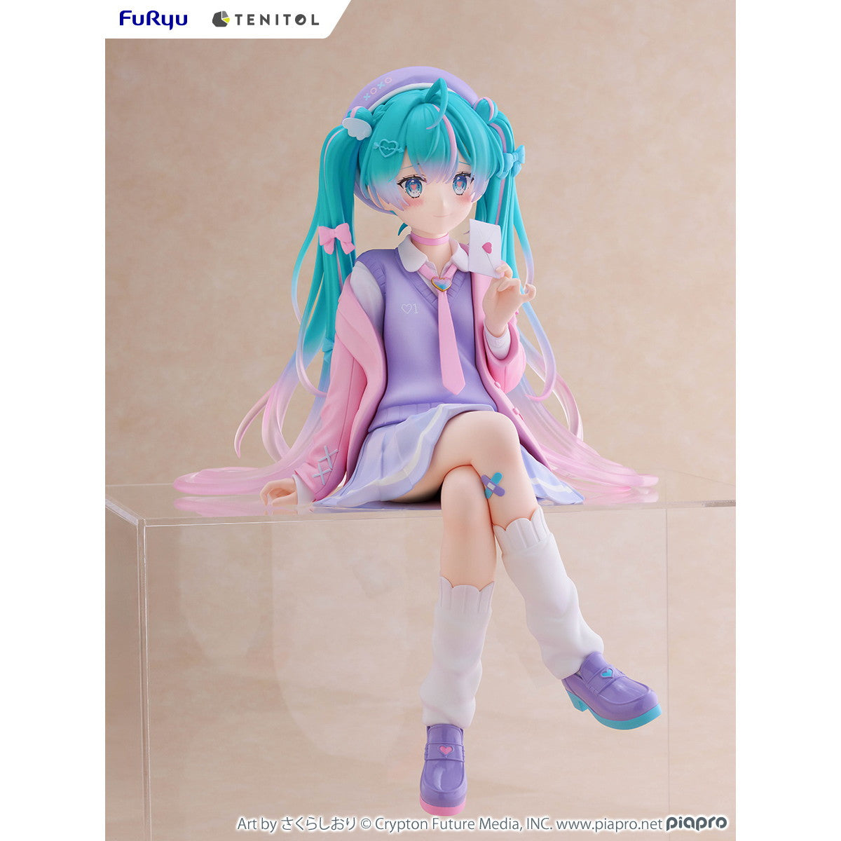 【新品即納】[FIG] TENITOL BIGぬーどるストッパーフィギュア 初音ミク 恋するブレザーver. キャラクター・ボーカル・シリーズ01 初音ミク 完成品 フィギュア(AMU-TNL0103) フリュー(20250620)