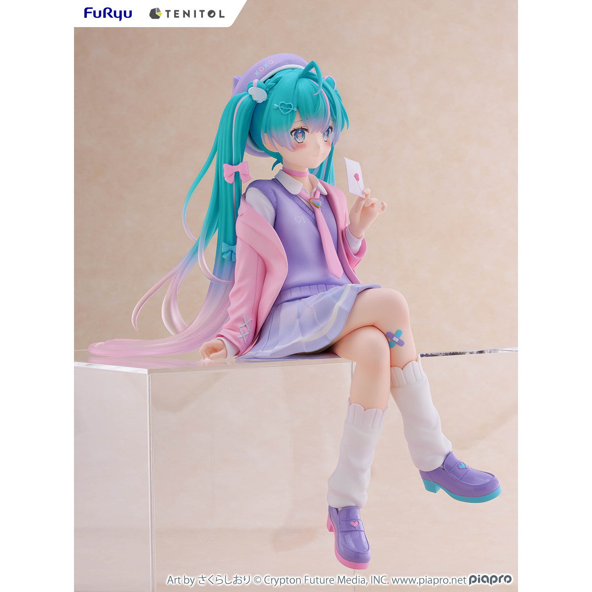 【中古即納】[FIG] TENITOL BIGぬーどるストッパーフィギュア 初音ミク 恋するブレザーver. キャラクター・ボーカル・シリーズ01 初音ミク 完成品 フィギュア(AMU-TNL0103) フリュー(20250620)