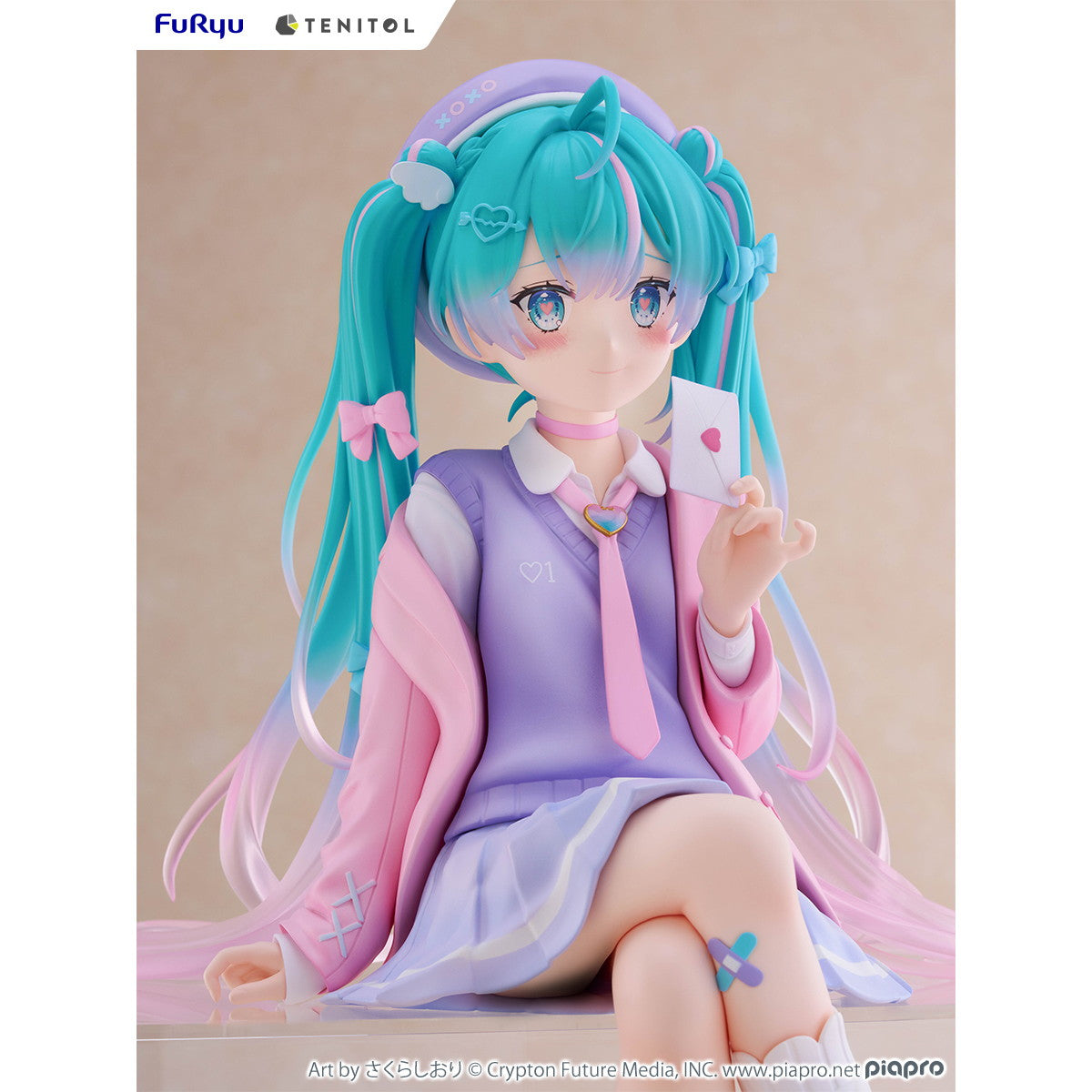 【中古即納】[FIG] TENITOL BIGぬーどるストッパーフィギュア 初音ミク 恋するブレザーver. キャラクター・ボーカル・シリーズ01 初音ミク 完成品 フィギュア(AMU-TNL0103) フリュー(20250620)