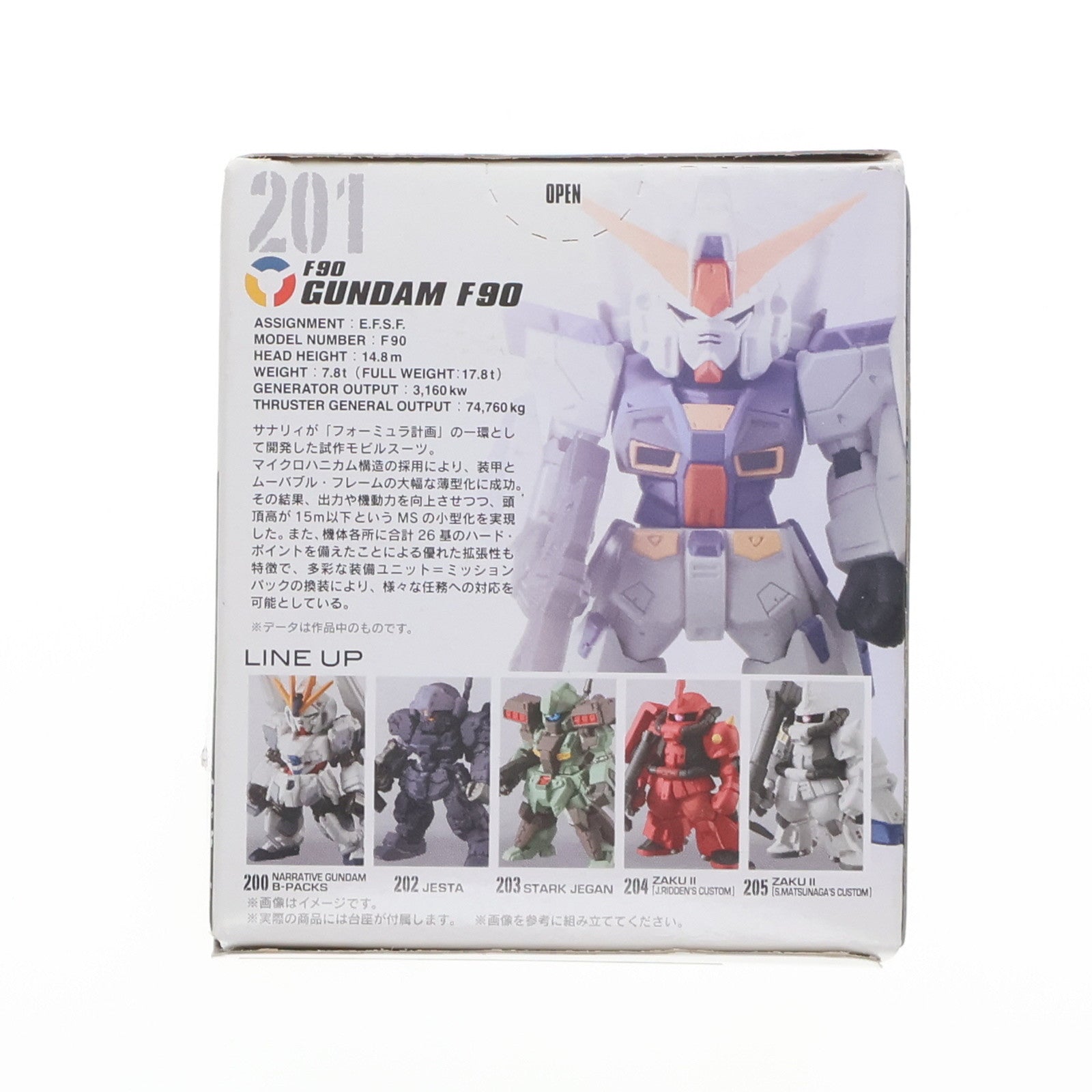 【中古即納】[FIG] (単品)(食玩)3.ガンダムF90 FW GUNDAM CONVERGE(ガンダムコンバージ) ♯14 機動戦士ガンダムF90 フィギュア バンダイ(20190218)