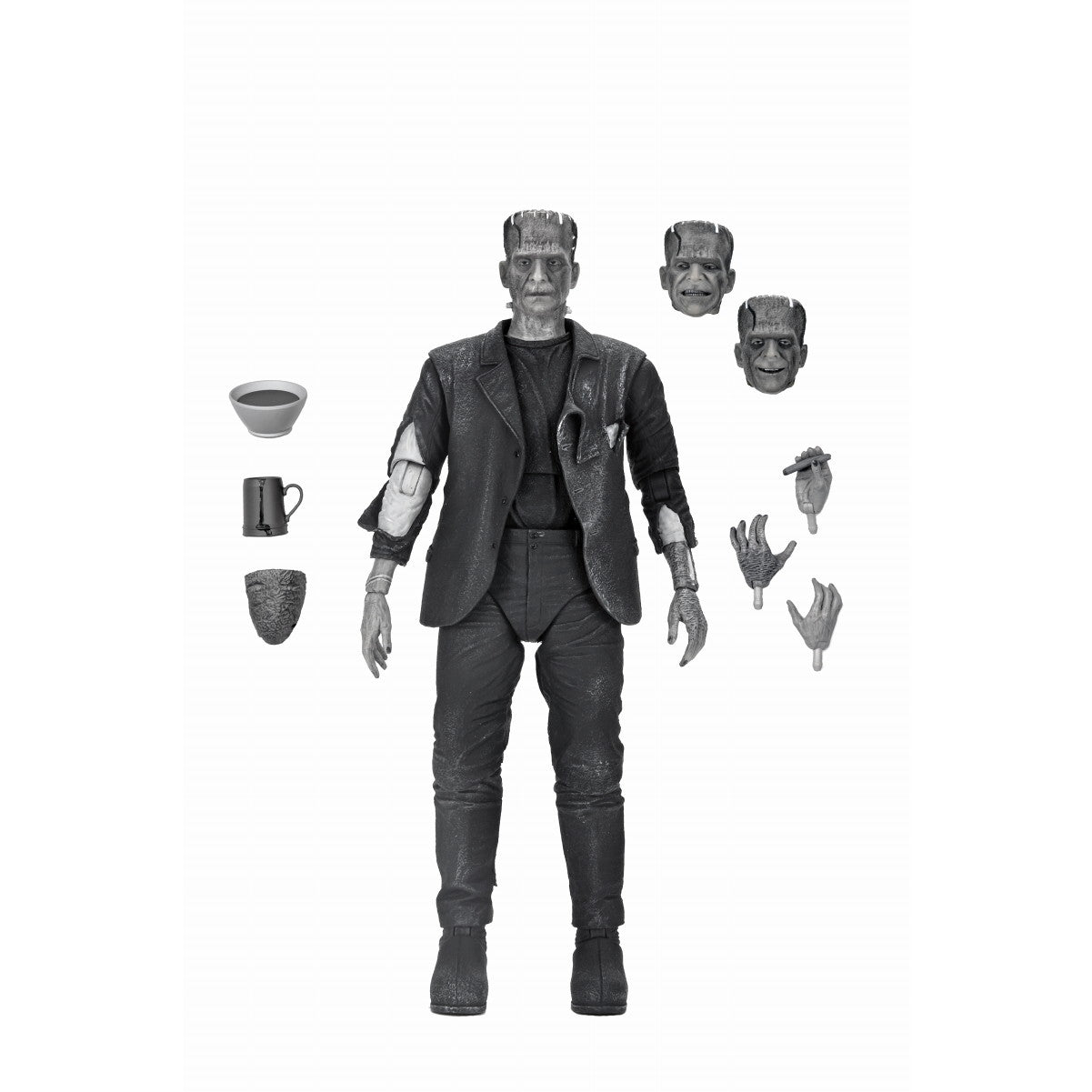 【新品即納】[FIG] ユニバーサルモンスター フランケンシュタインの怪物(ブラック&ホワイト ver.) フランケンシュタインの花嫁 完成品 アルティメット 7インチ アクションフィギュア ネカ(20250331)