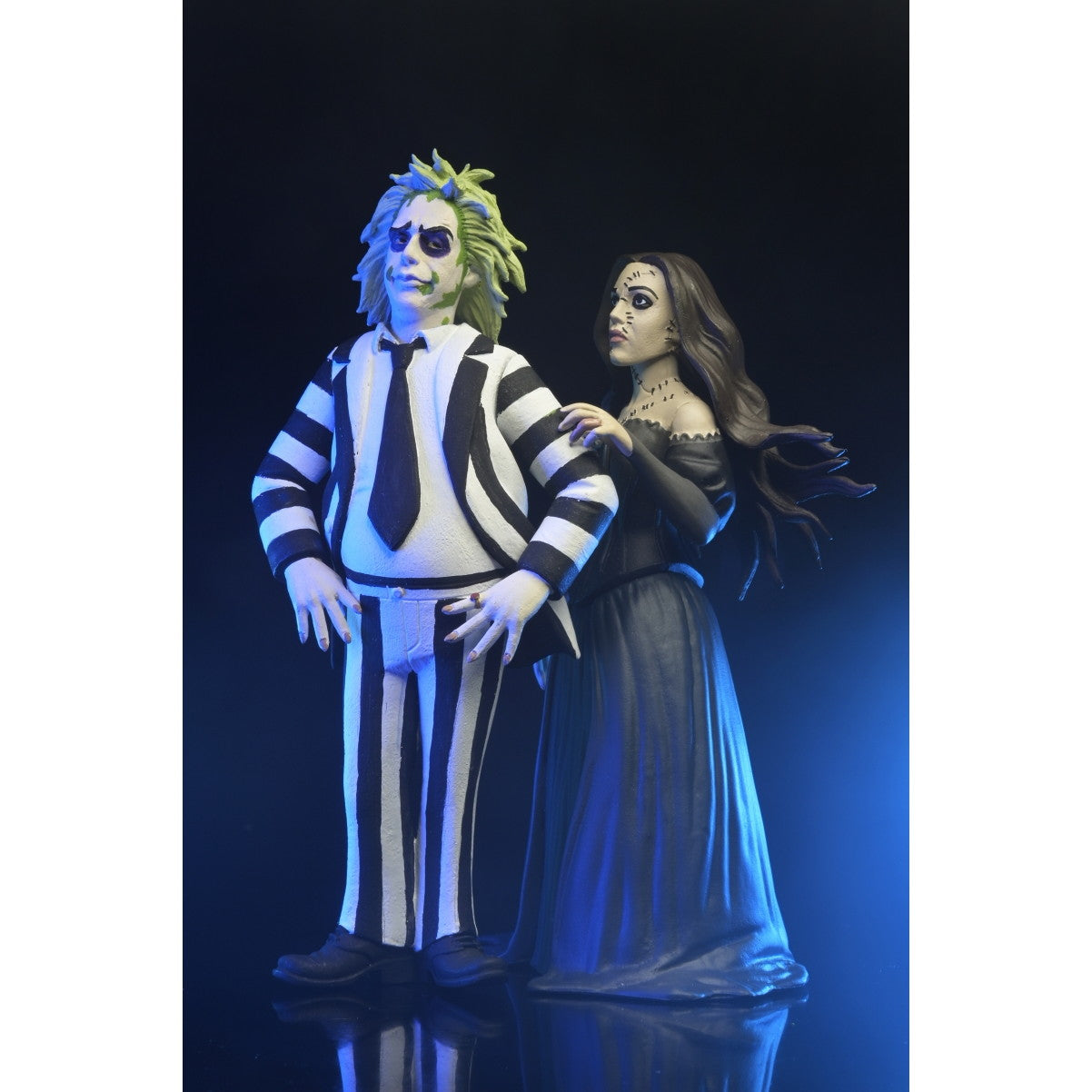 【新品即納】[FIG] トゥーニーテラーズ ビートルジュース & ドロレス ビートルジュース ビートルジュース 完成品 スタイライズド 6インチ アクションフィギュア 2PK ネカ(20250331)