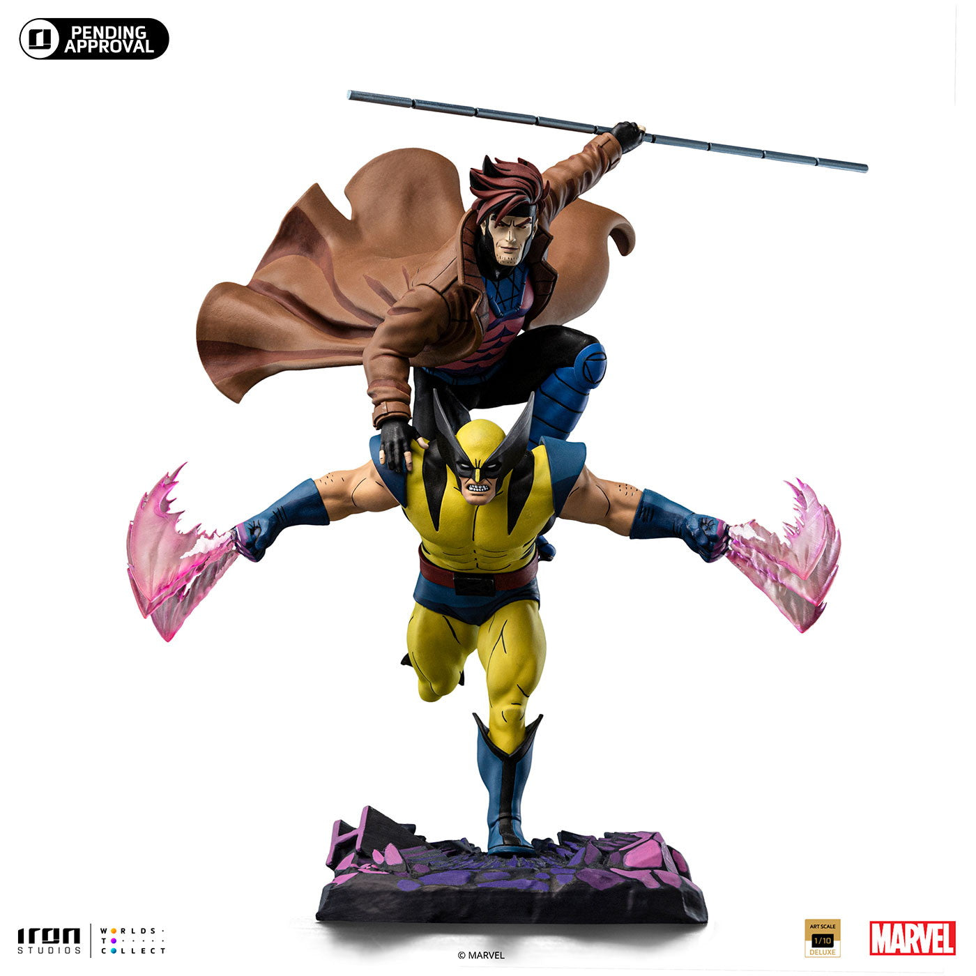 【新品即納】[FIG] アイアン・スタジオ スタチュー デラックス・アートスケール ガンビット&ウルヴァリン[アニメ『X-Men(エックスメン) '97』] マーベル 1/10 完成品 フィギュア アイアンスタジオ(20250630)