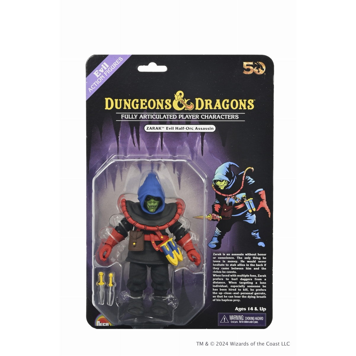 【新品即納】[FIG] ザラク エヴィル・ハーフオーク 50周年 ブリスターパック ver ダンジョンズ&ドラゴンズ 完成品 7インチ アクションフィギュア ネカ(20241231)