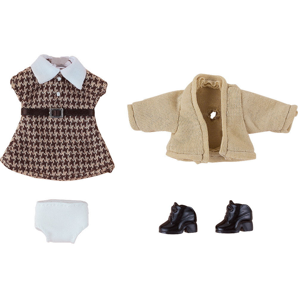 【新品】【お取り寄せ】[FIG] ねんどろいどどーる おようふくセット キャンパスコーデ:Girl(ベージュ) フィギュア用アクセサリ グッドスマイルカンパニー(20250424)