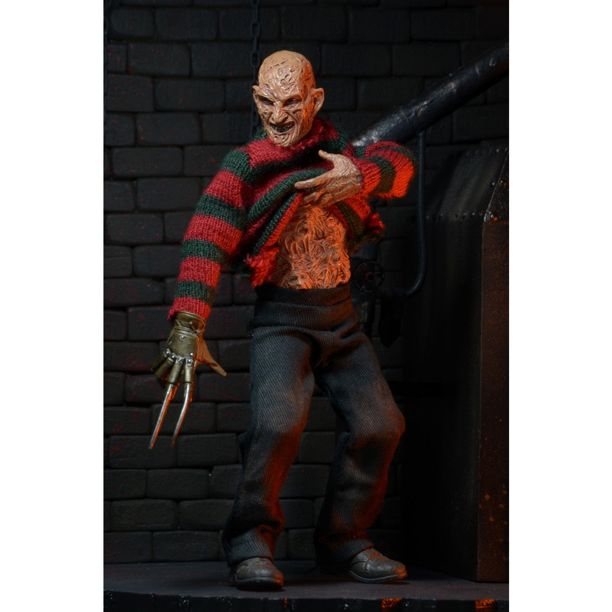 【新品即納】[FIG] (再販)フレディ・クルーガー エルム街の悪夢3 惨劇の館 8インチ アクションドール 完成品 可動フィギュア ネカ(20241231)