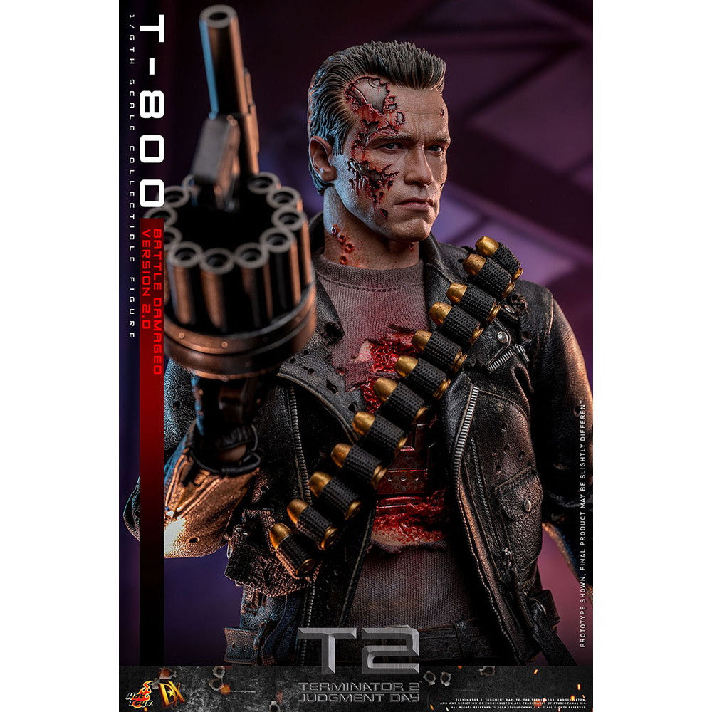 【予約安心出荷】[FIG] ムービー・マスターピース DX T-800(バトルダメージ/2.0版) ターミネーター2 1/6 完成品 可動フィギュア(DX-#46) ホットトイズ(2025年10月)